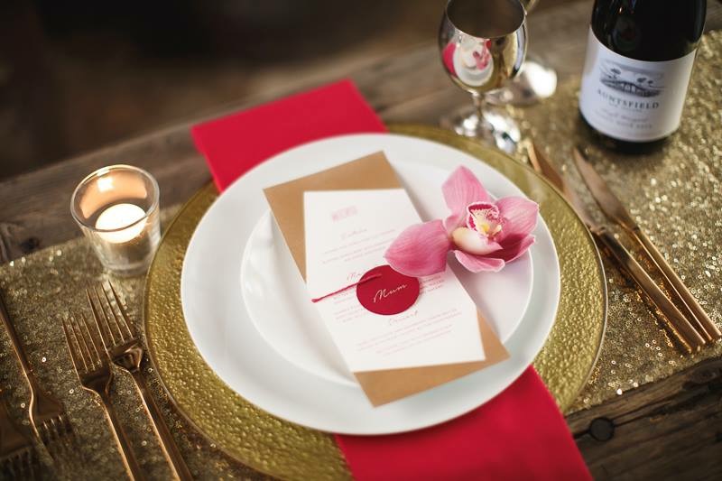 gold charger plate hire