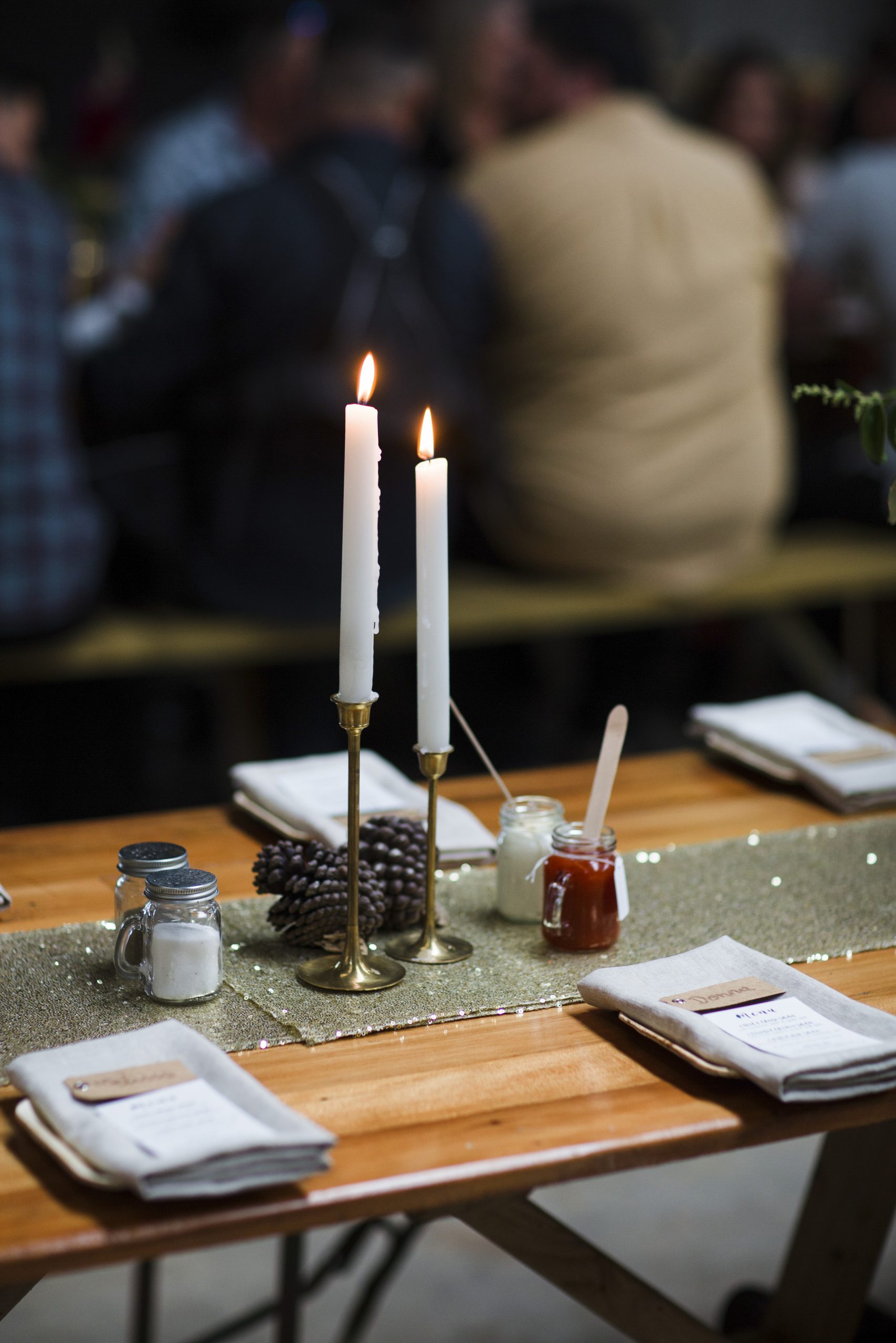 brass taper candlesticks