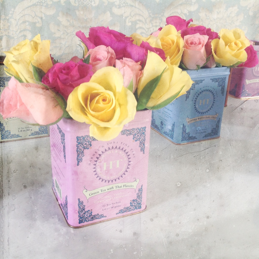 tea canister vase hire