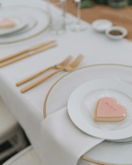 Gold Cutlery and charger plate hire nz