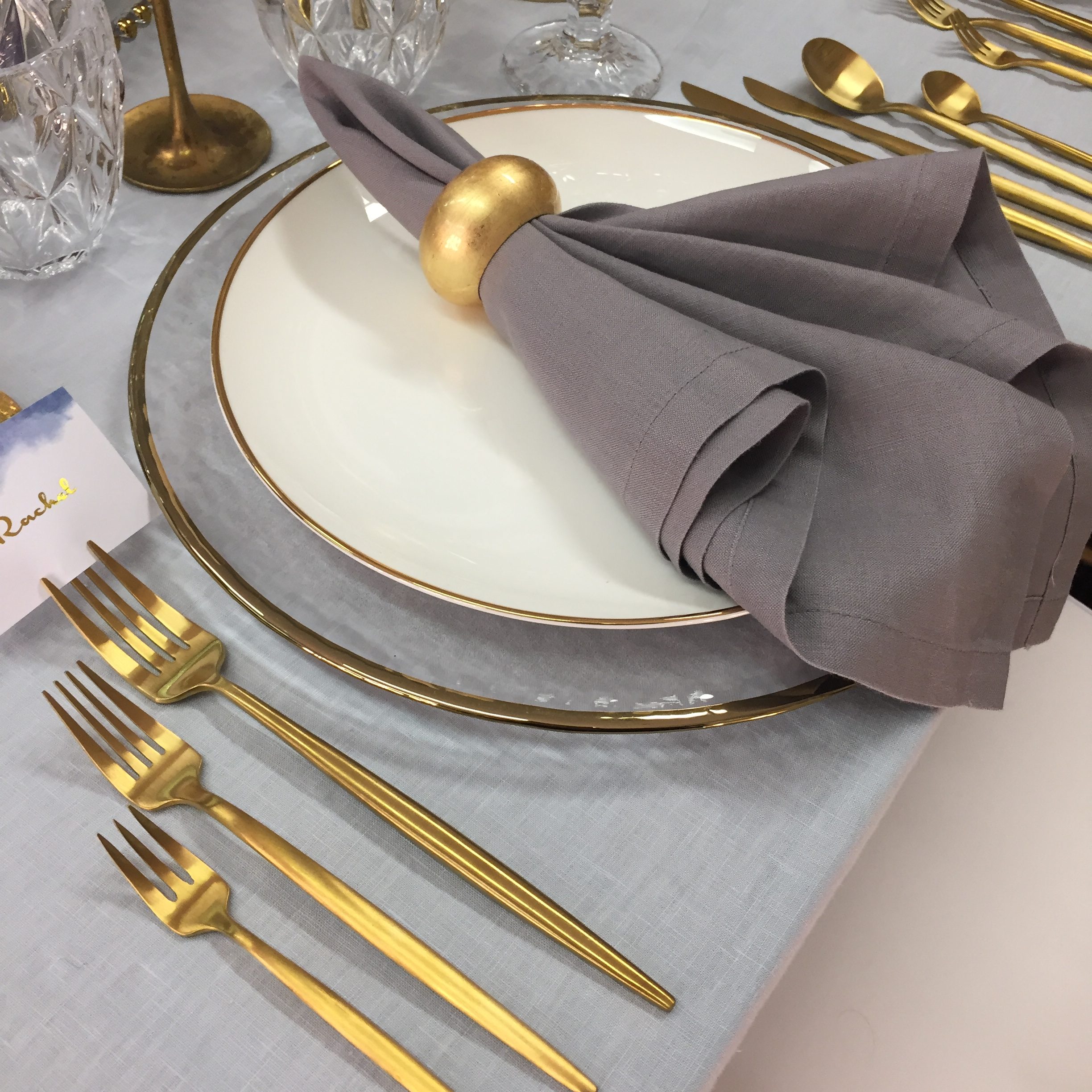 grey napkin hire nz gold cutlery hire auckland