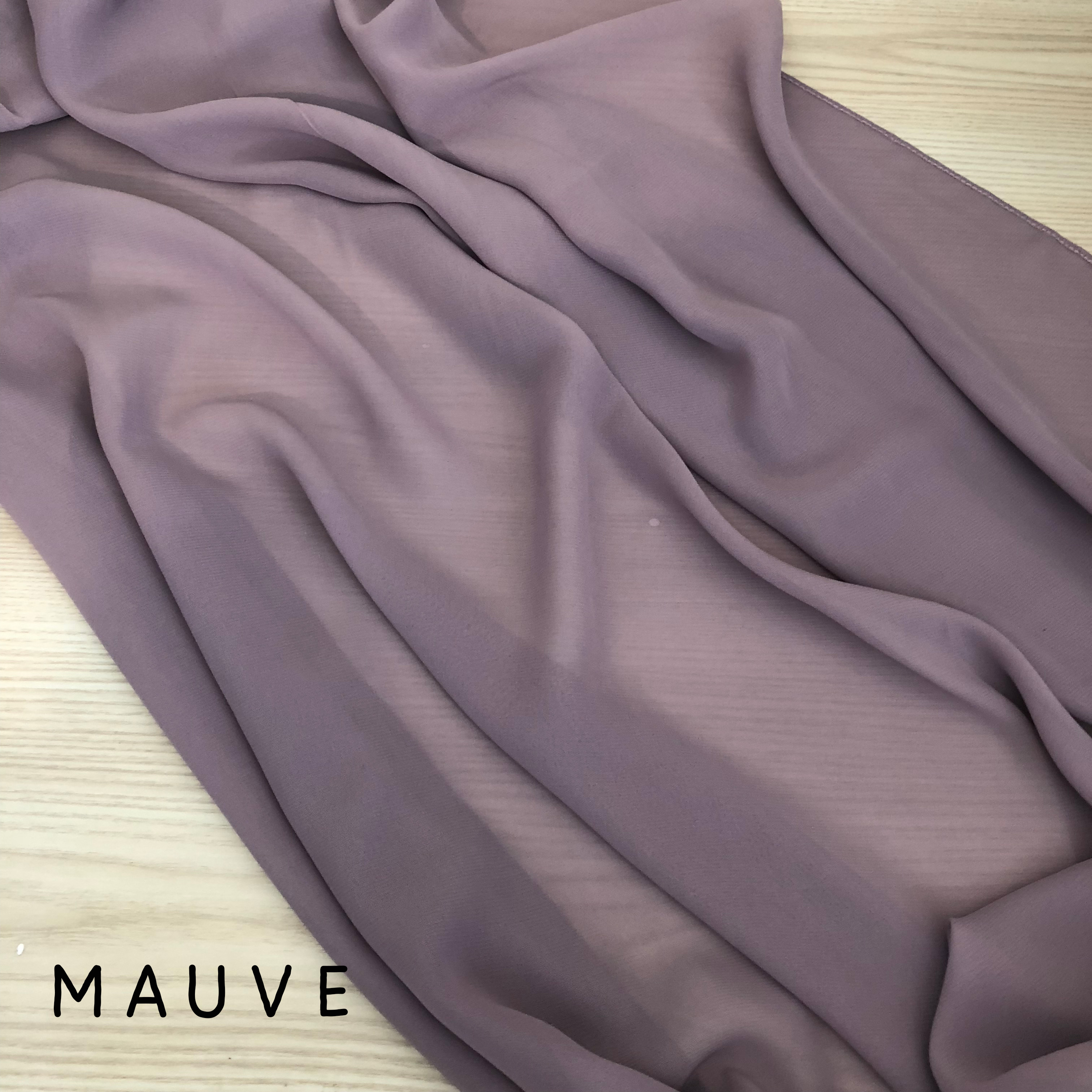 mauve chiffon table runner
