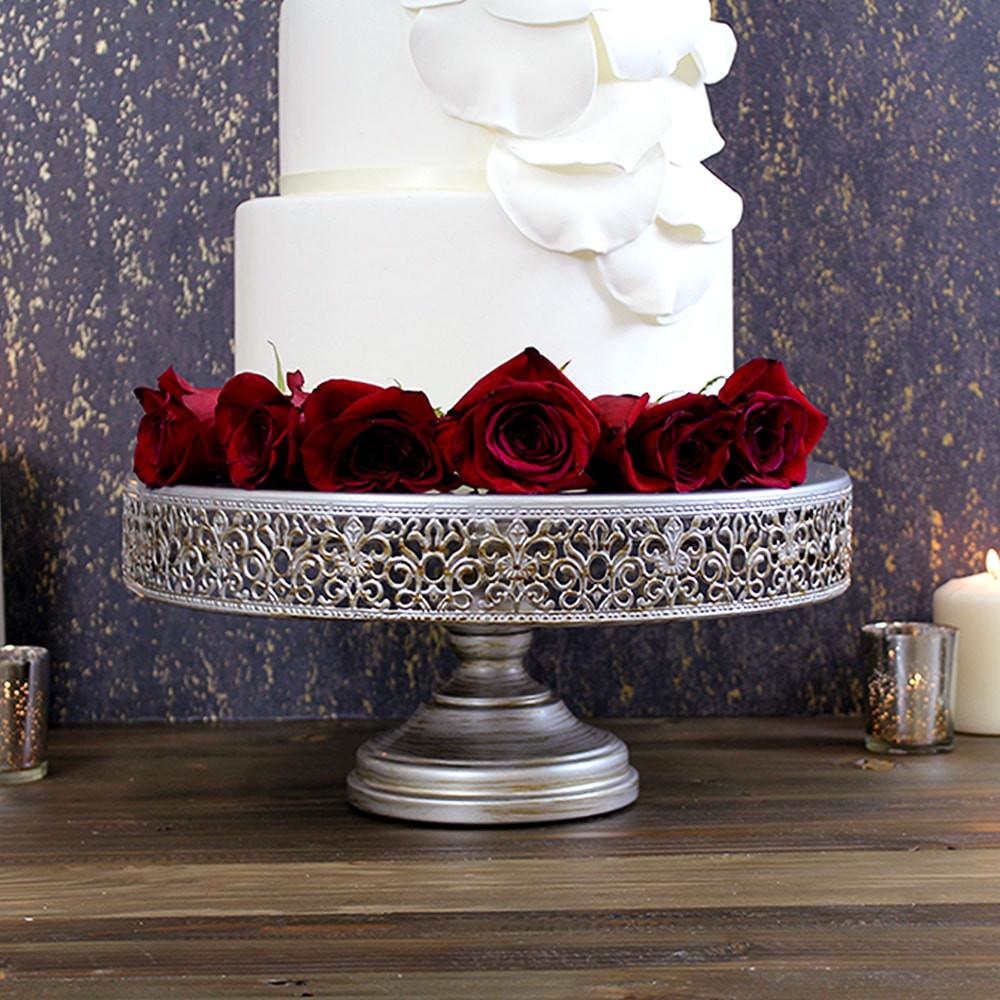 silver cake stand hire auckland