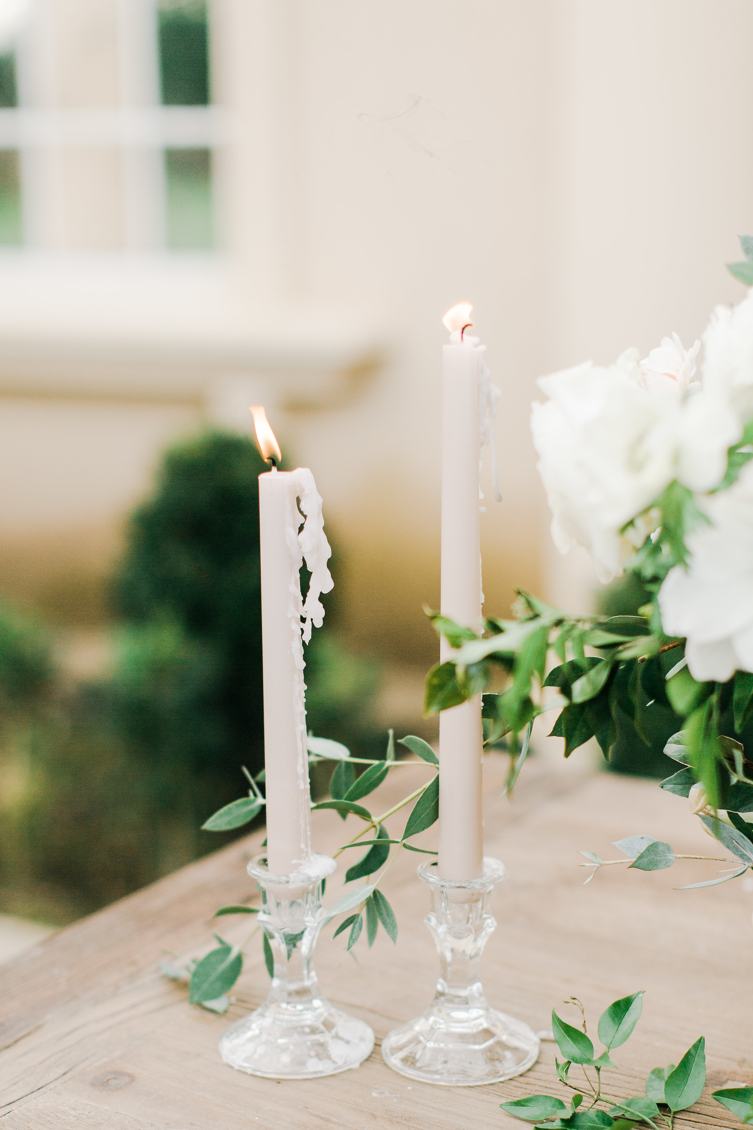 simple glass candlestick hire nz