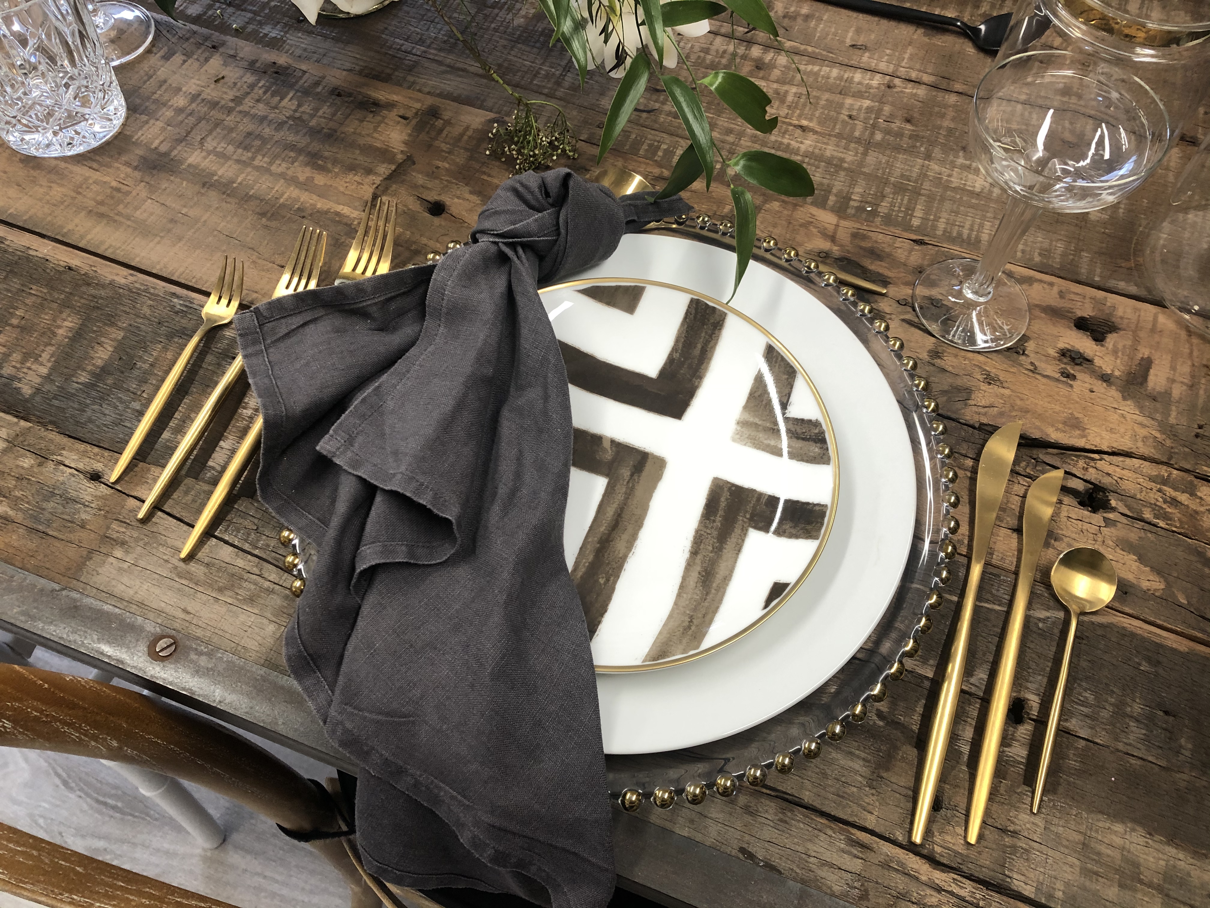 black and white crockery hire nz