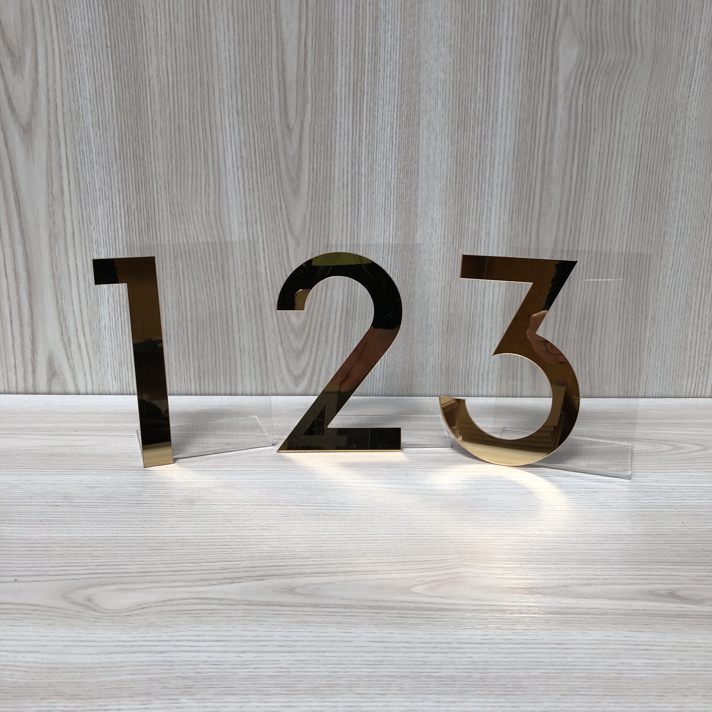 gold table number hire nz