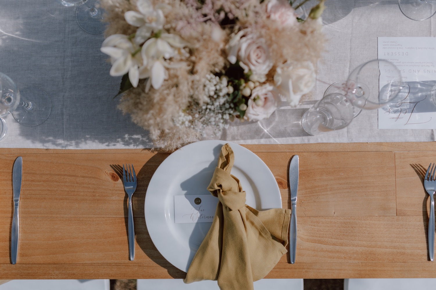natural linen runner hire auckland nz