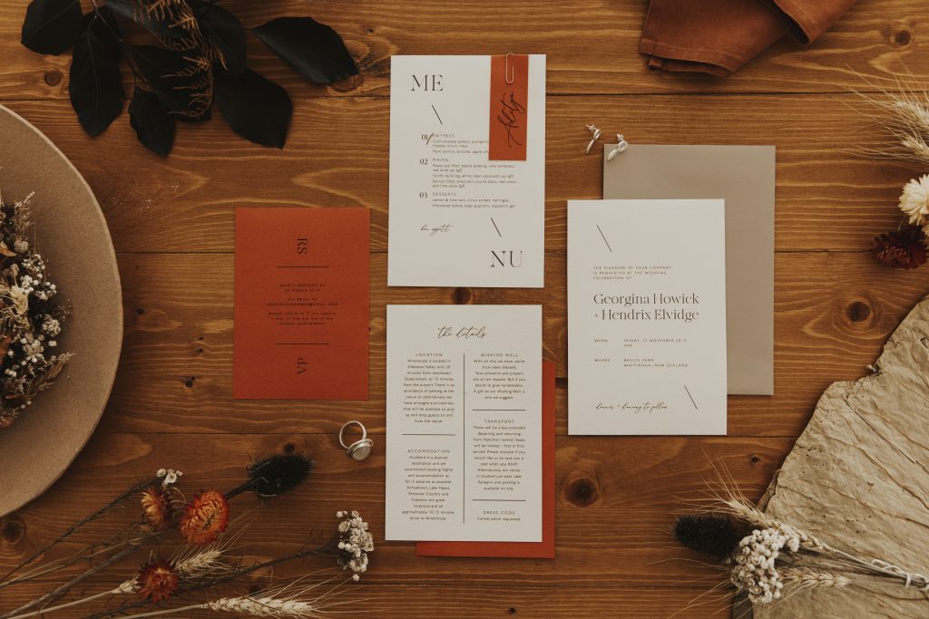 wedding stationery nz // just my type