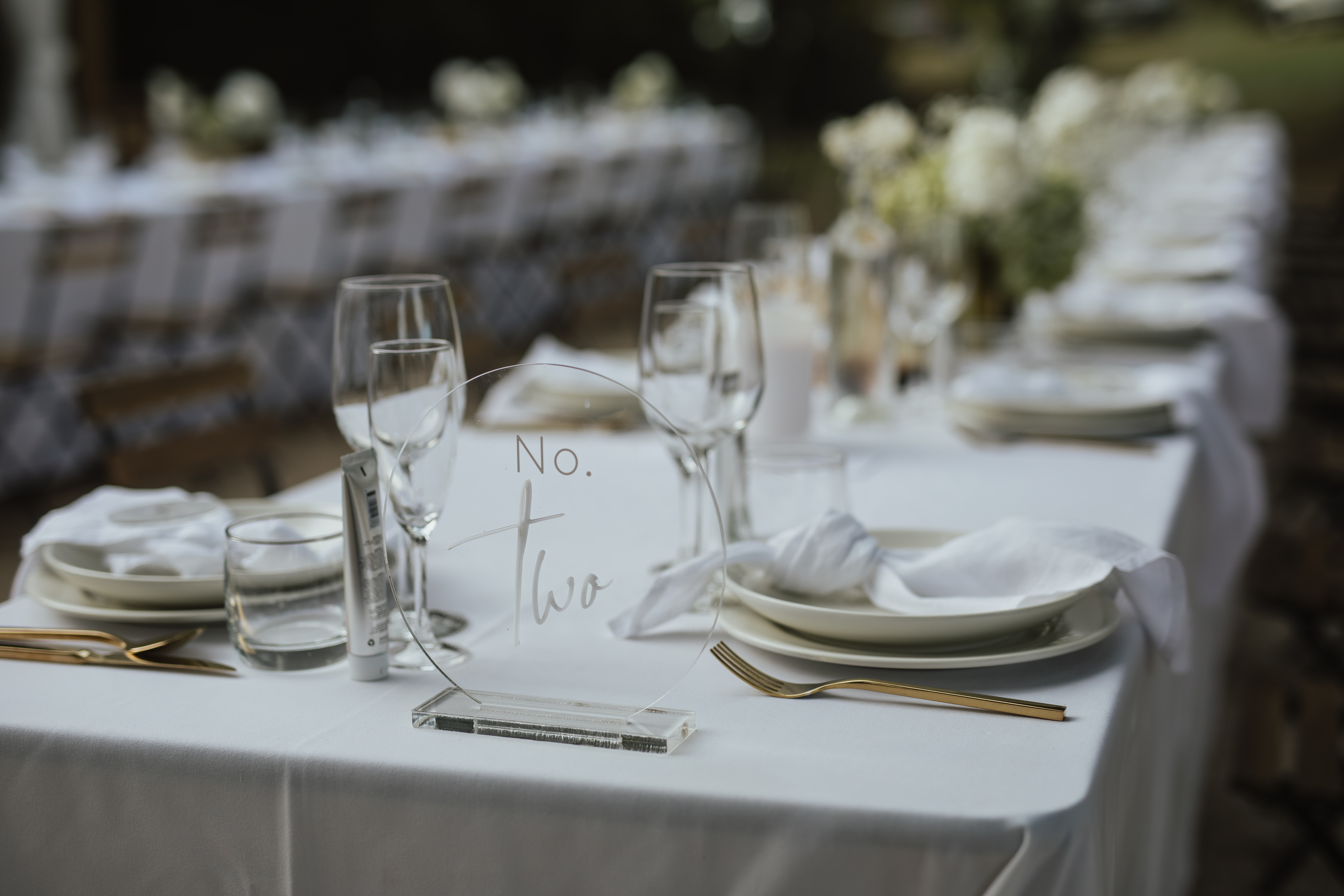 acrylic table number hire nz