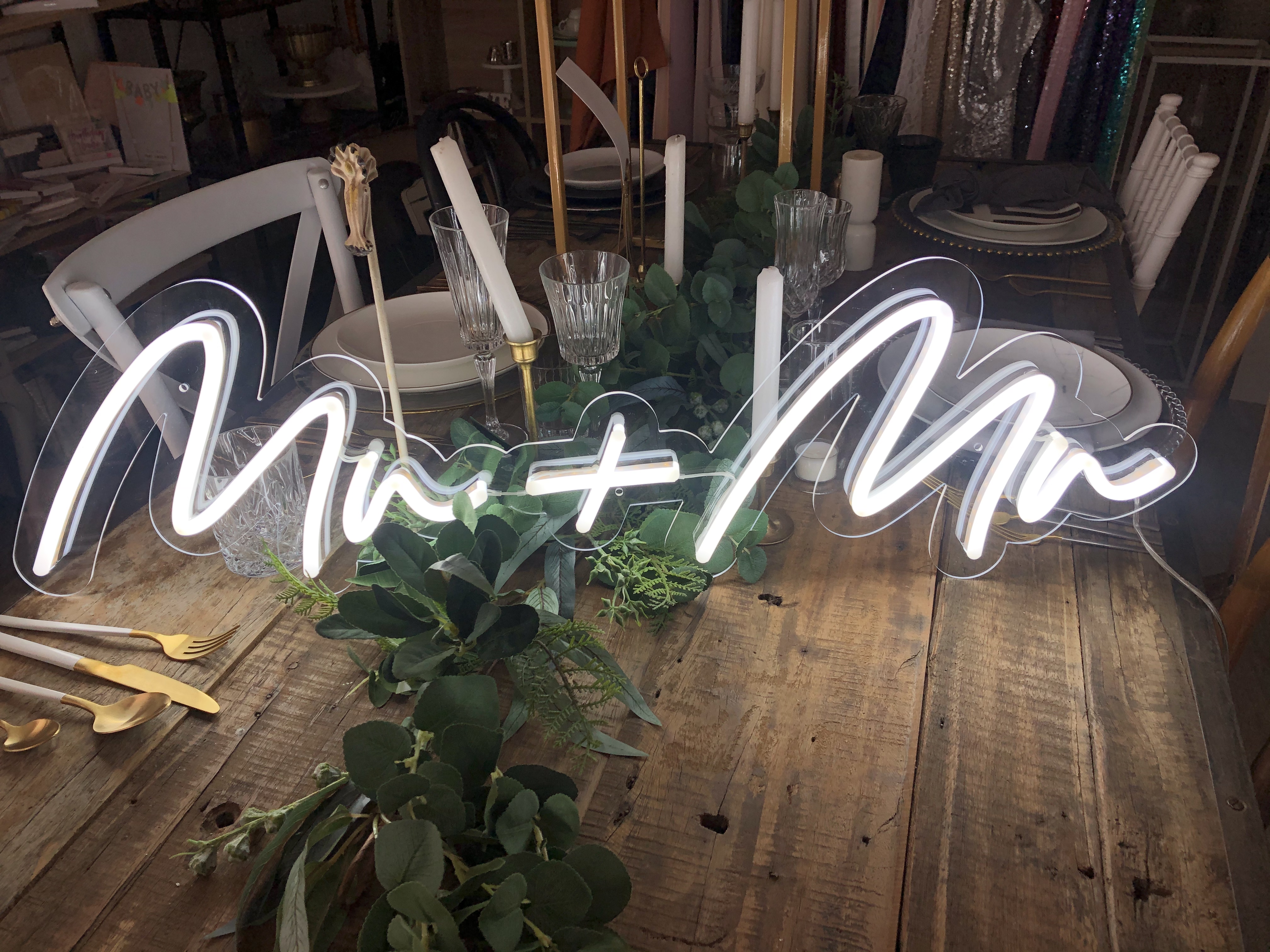 same sex wedding neon sign hire auckland nz