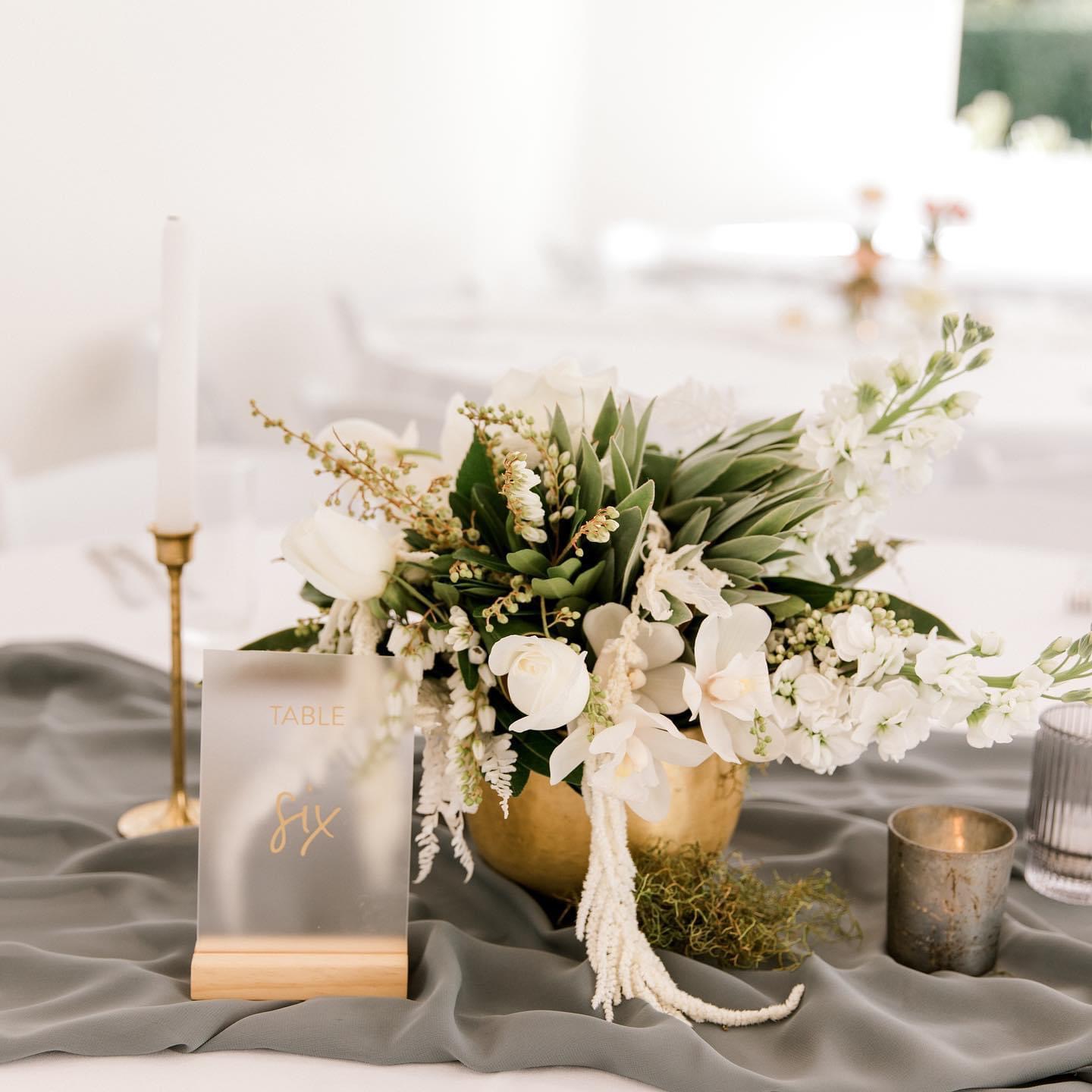 wedding table decor hire nz
