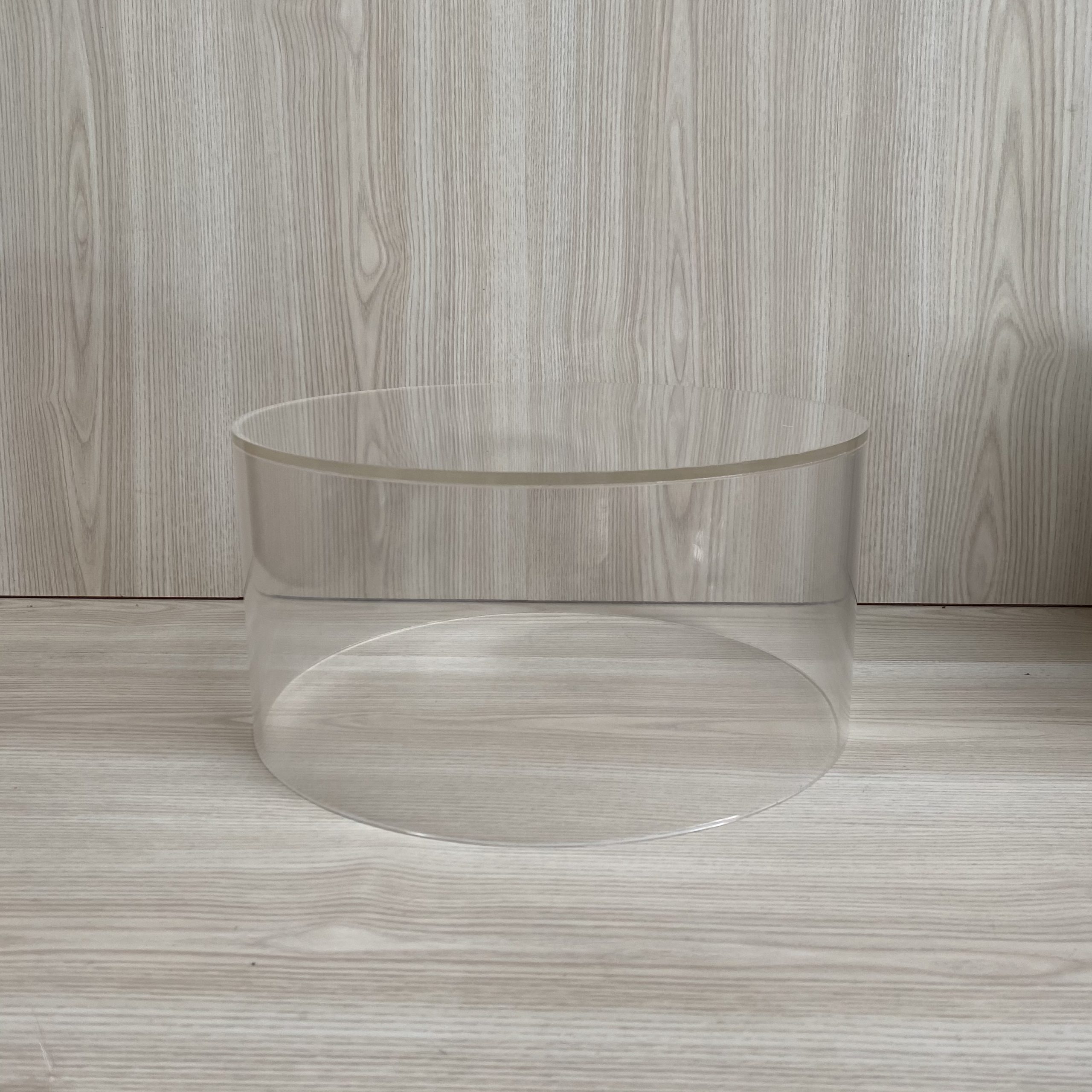 Acrylic Round Table Riser - Clear - Wedding & Event Hire Auckland ...