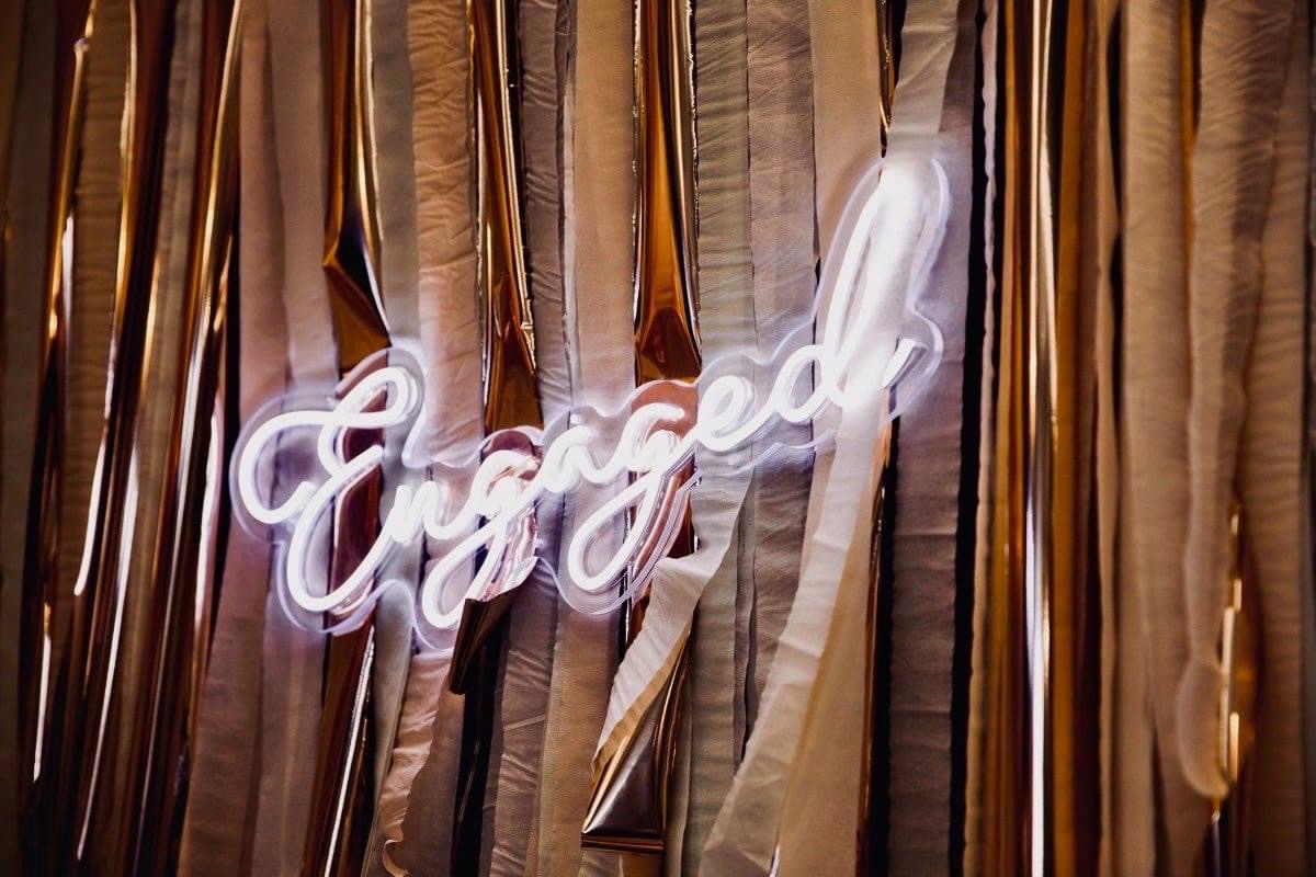 engaged neon sign hire auckland nz