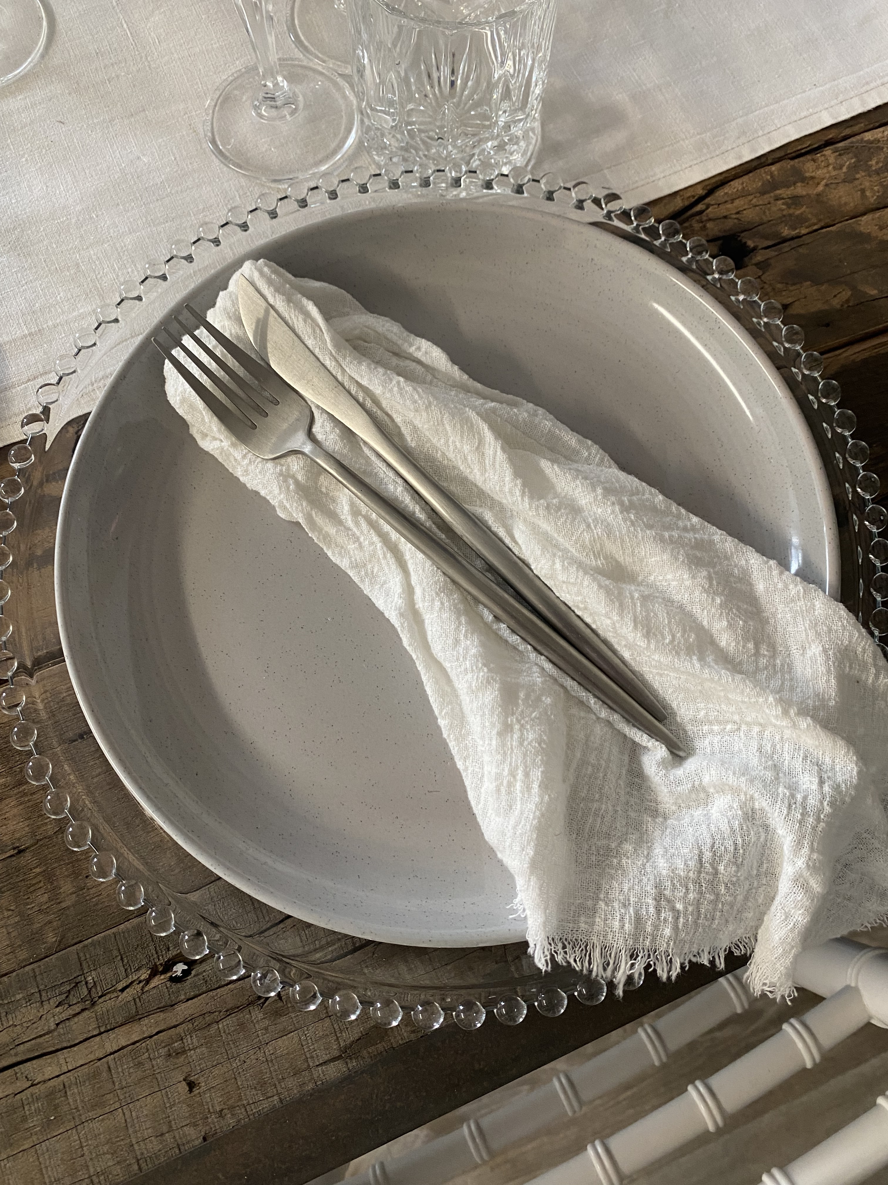 beige dinner plate hire auckland nz