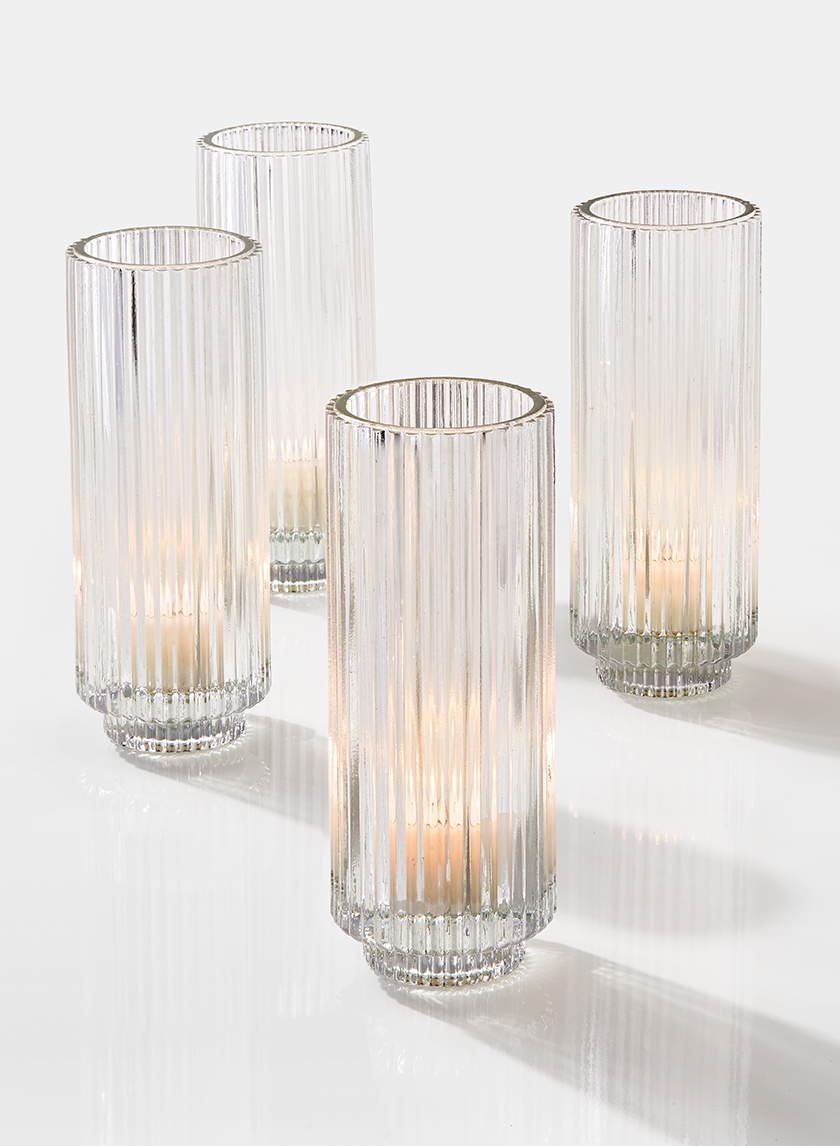 DEETA XL TALL TEALIGHT HOLDERS CLEAR 2