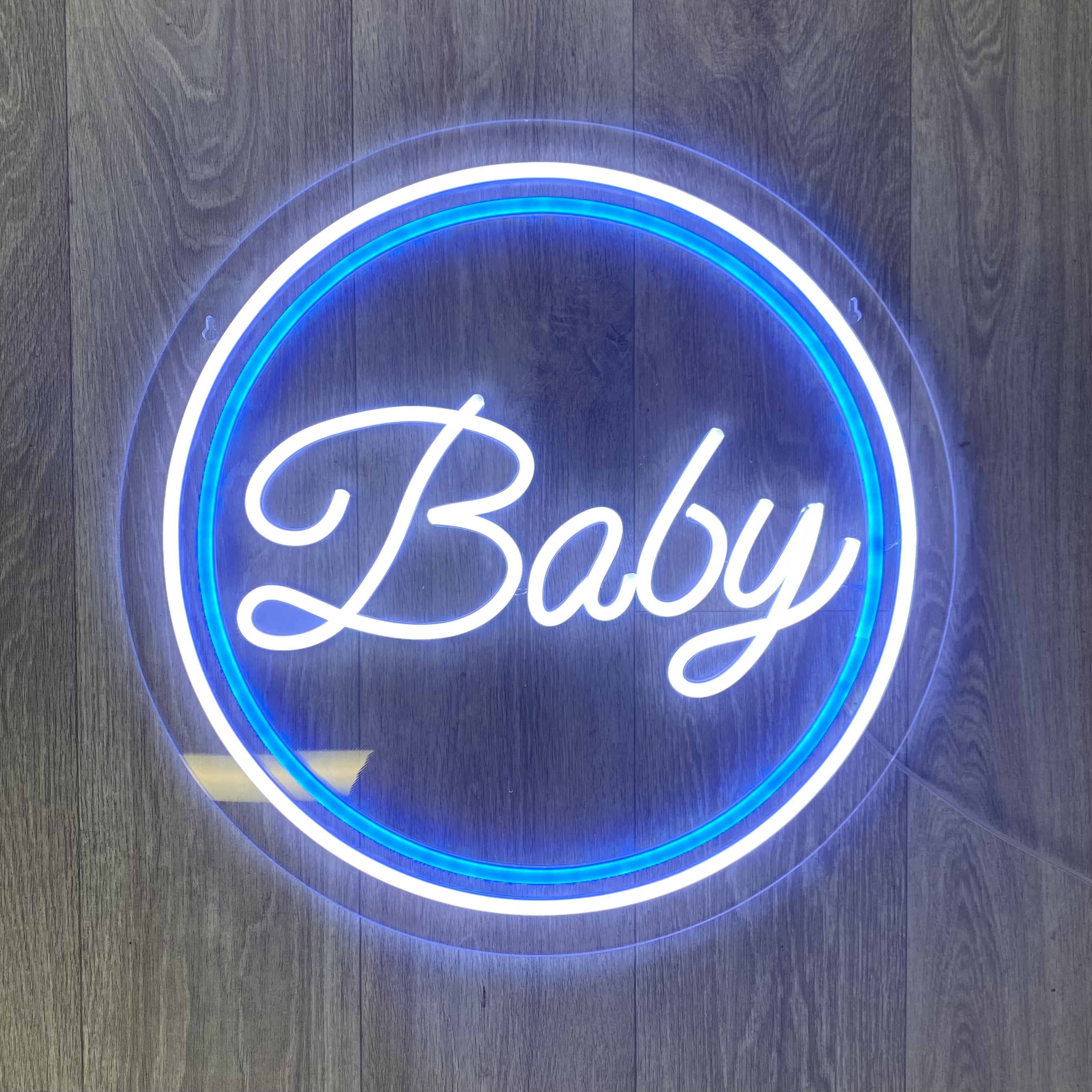 ROUND BABY NEON BLUE 2