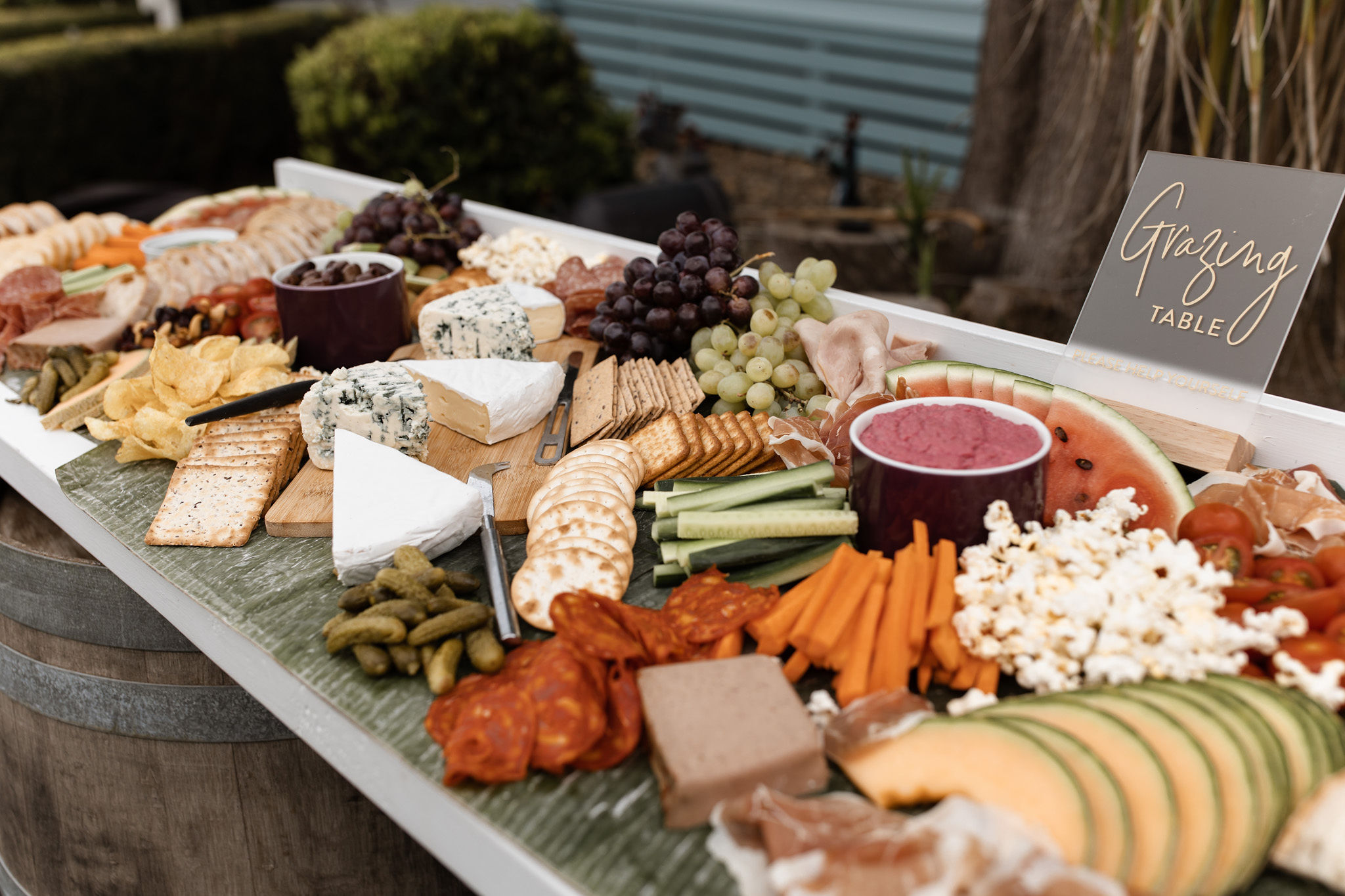grazing table signage hire auckland nz