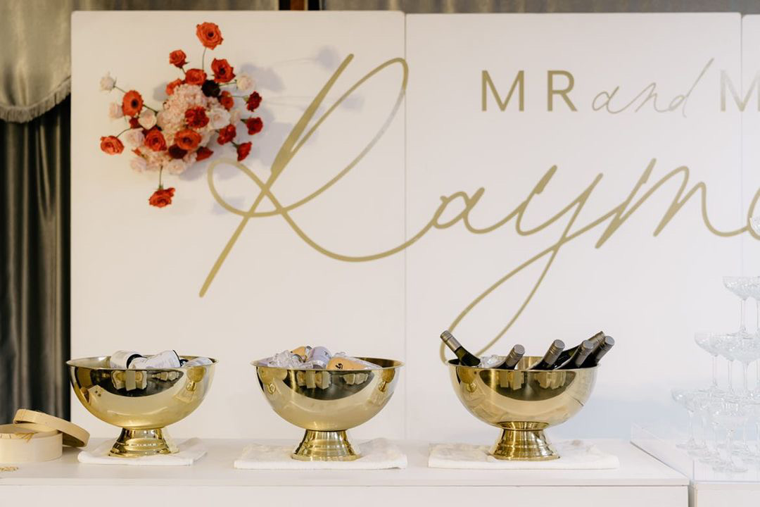 gold champagne bowl hire auckland nz