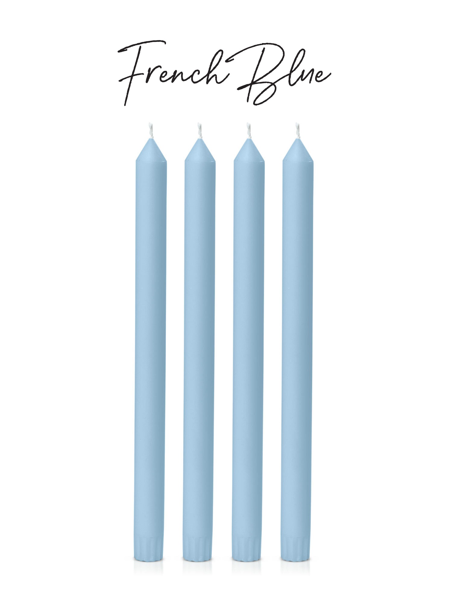 FRENCH BLUE DINNER CANDLE
