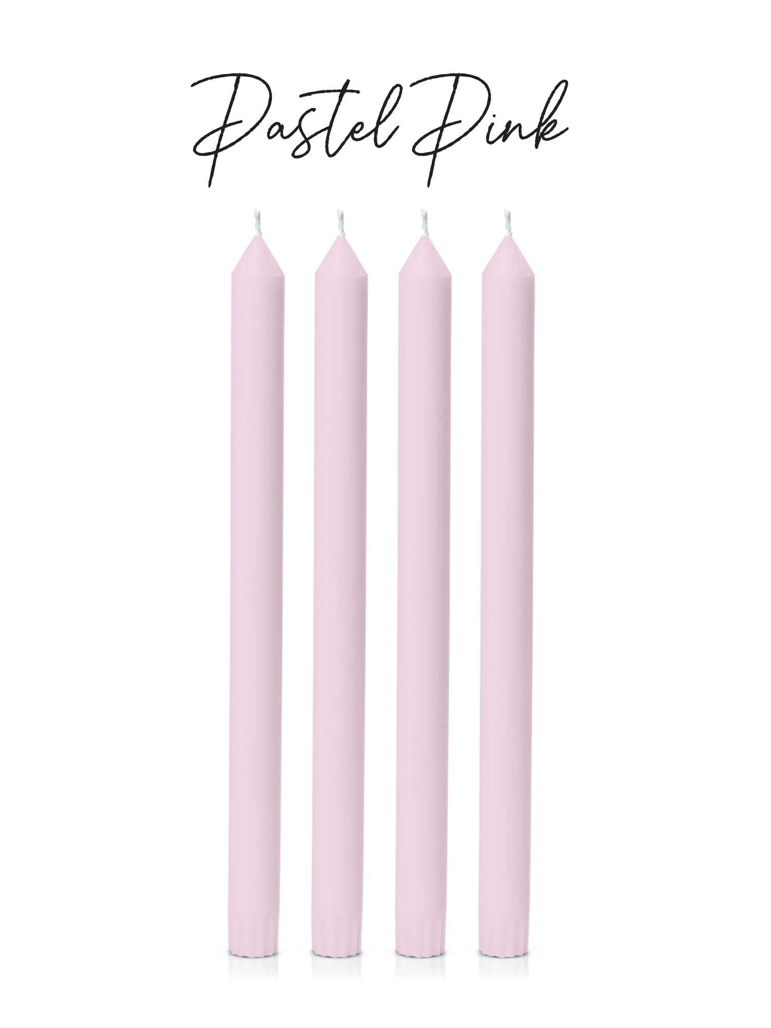 PASTEL PINK DINNER CANDLE