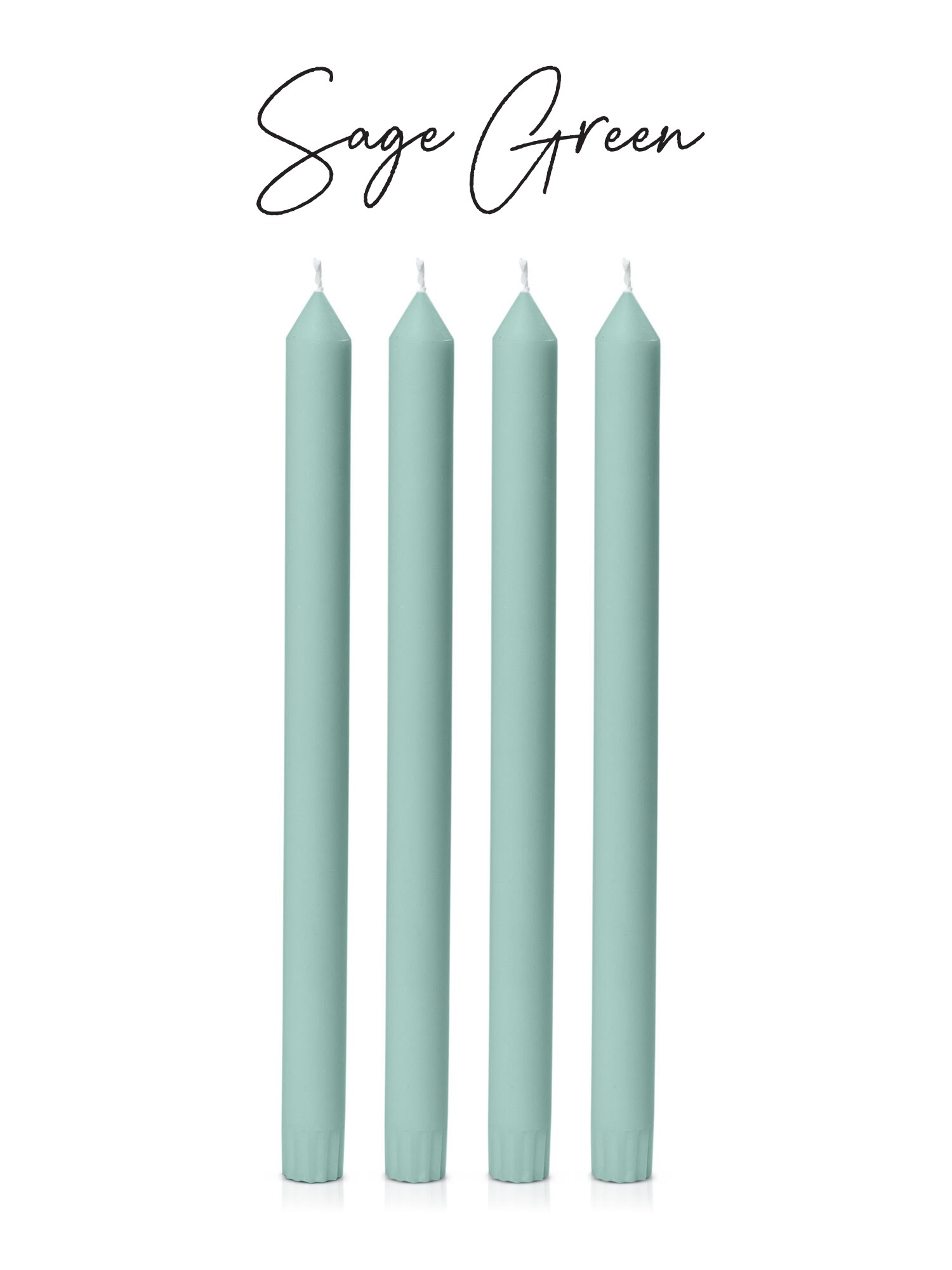 SAGE GREEN DINNER CANDLE