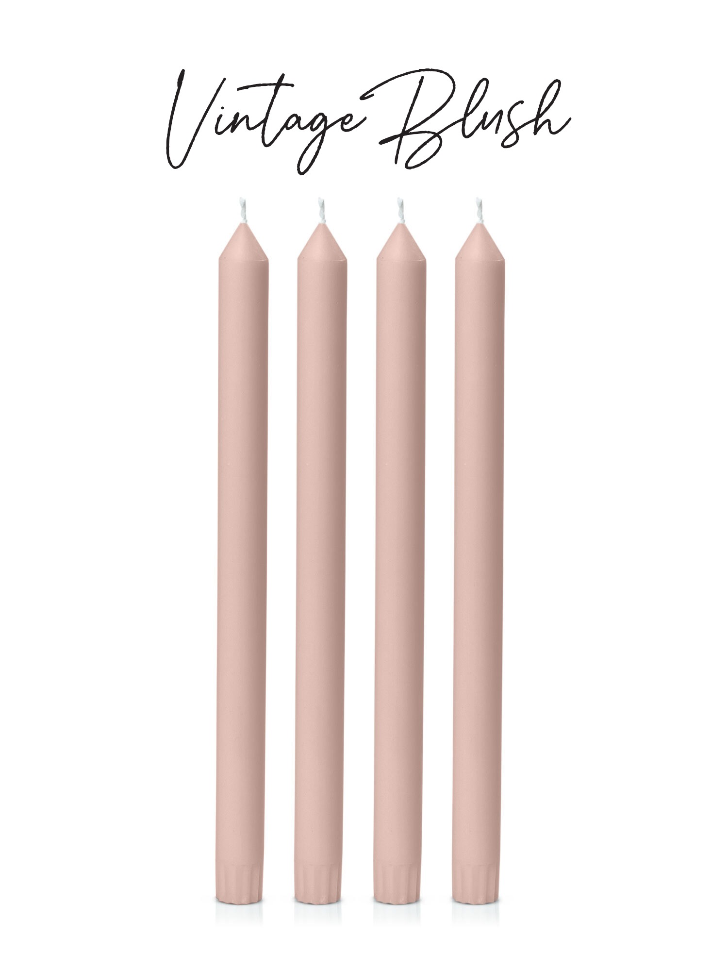 VINTAGE BLUSH DINNER CANDLE