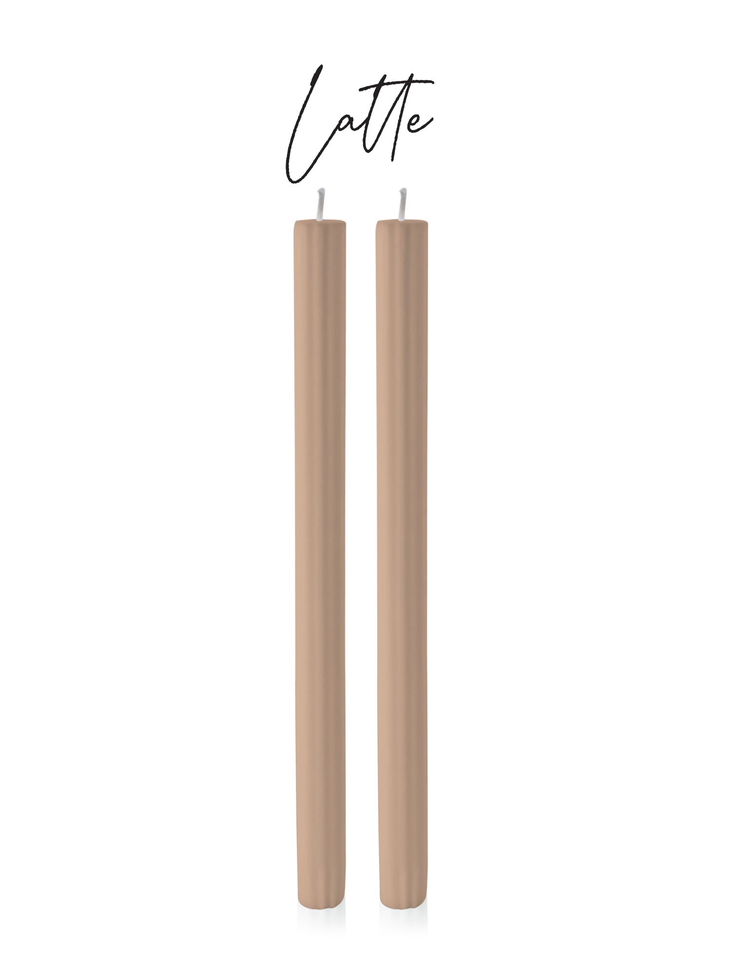 purchase fluted dinner candle nz Latte