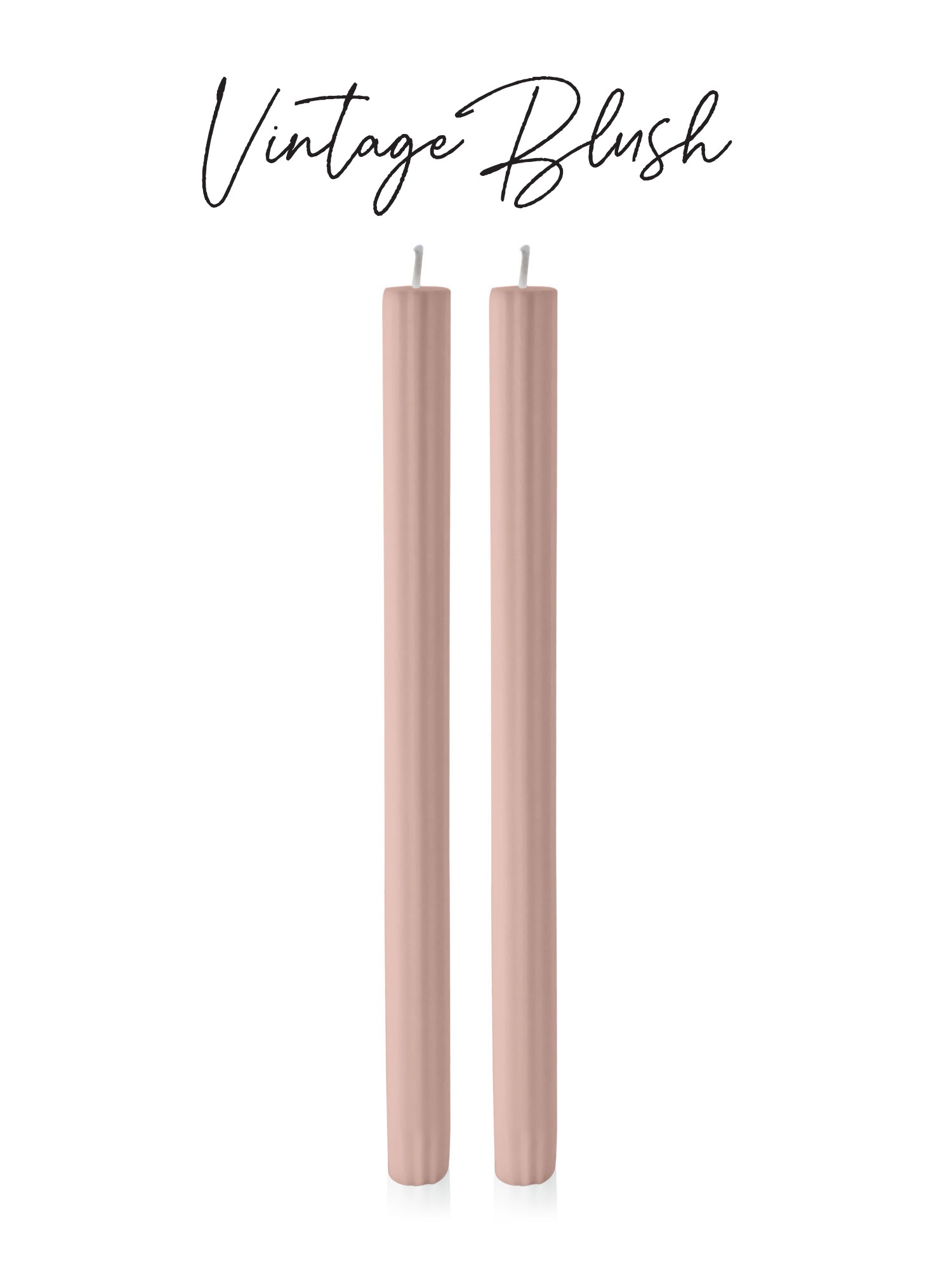 purchase fluted dinner candle nz blush colour