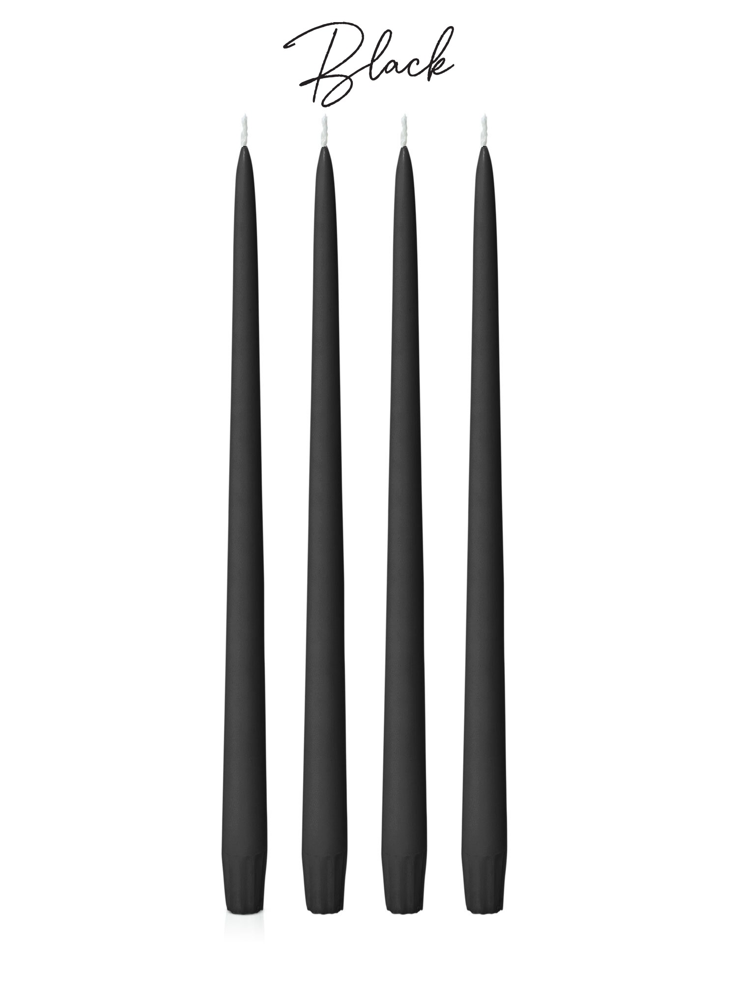 purchase 35cm taper candle nz black colour