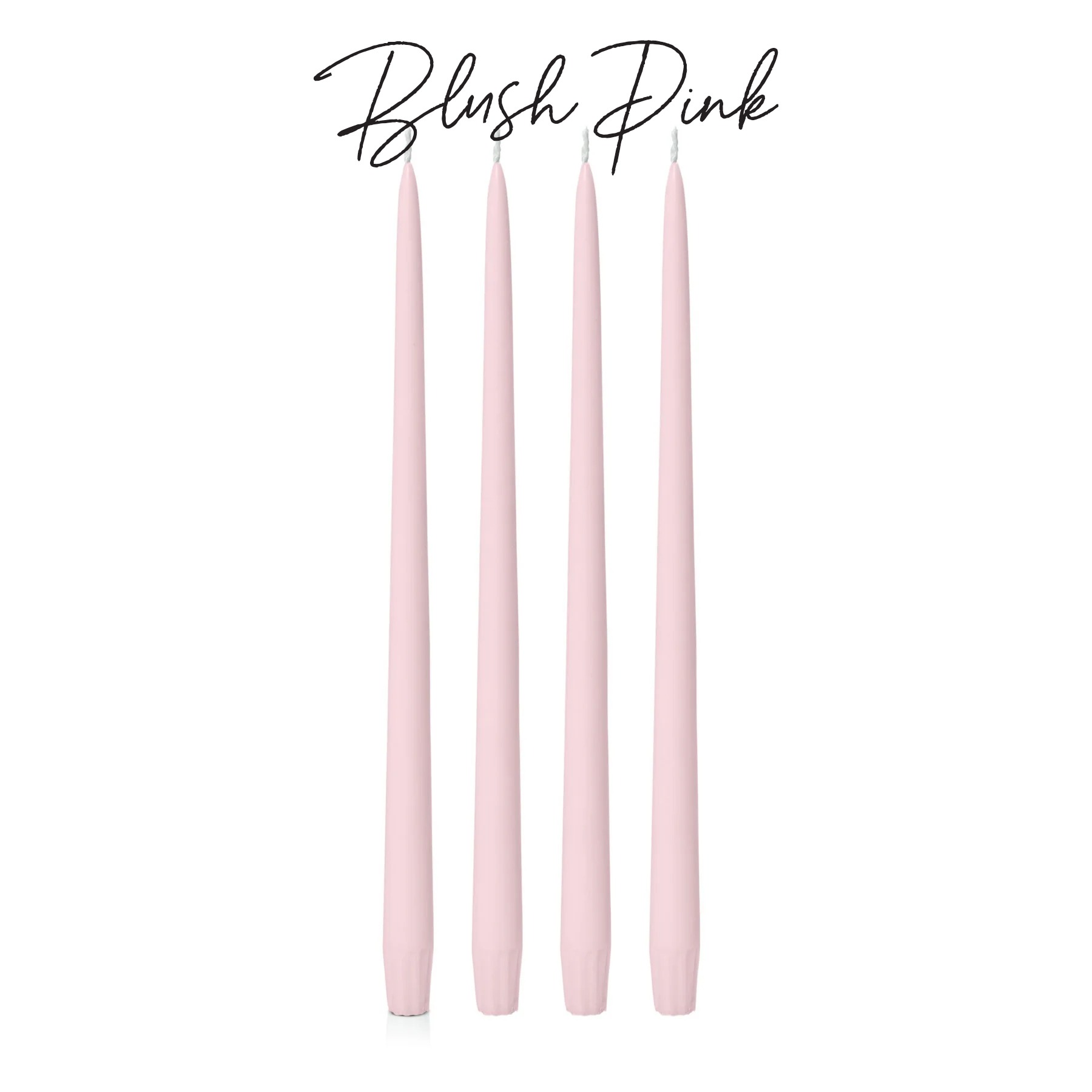 buy blush pink taper candles nz