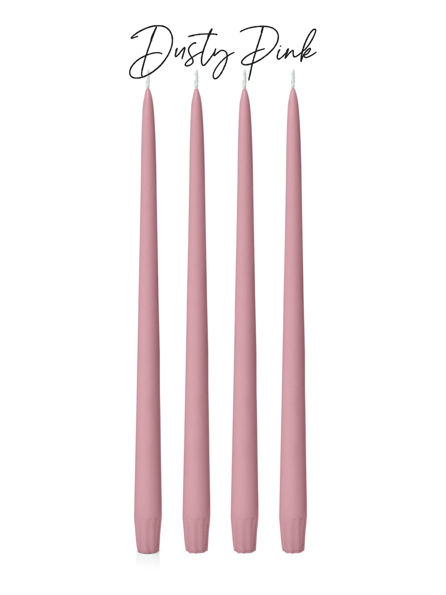 purchase 35cm taper candle nz dusty pink colour