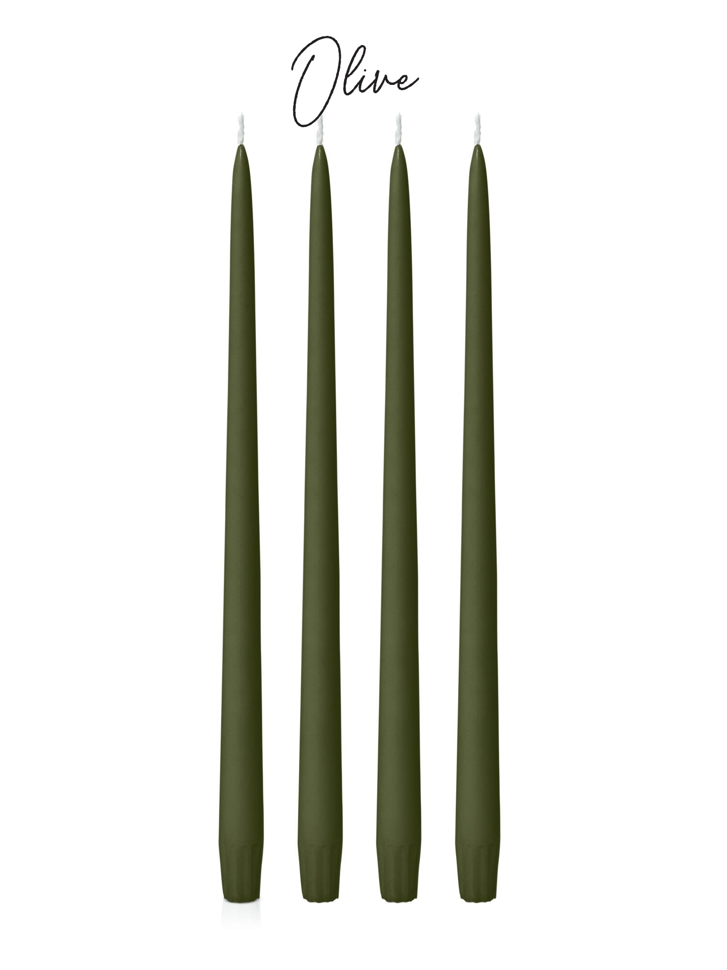 purchase 35cm taper candle nz olive colour