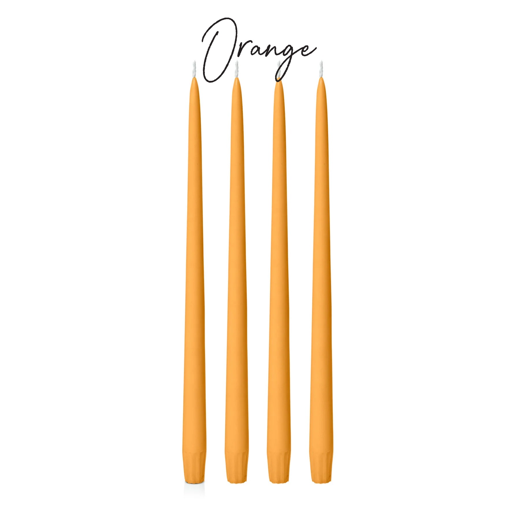 buy orange taper candles nz