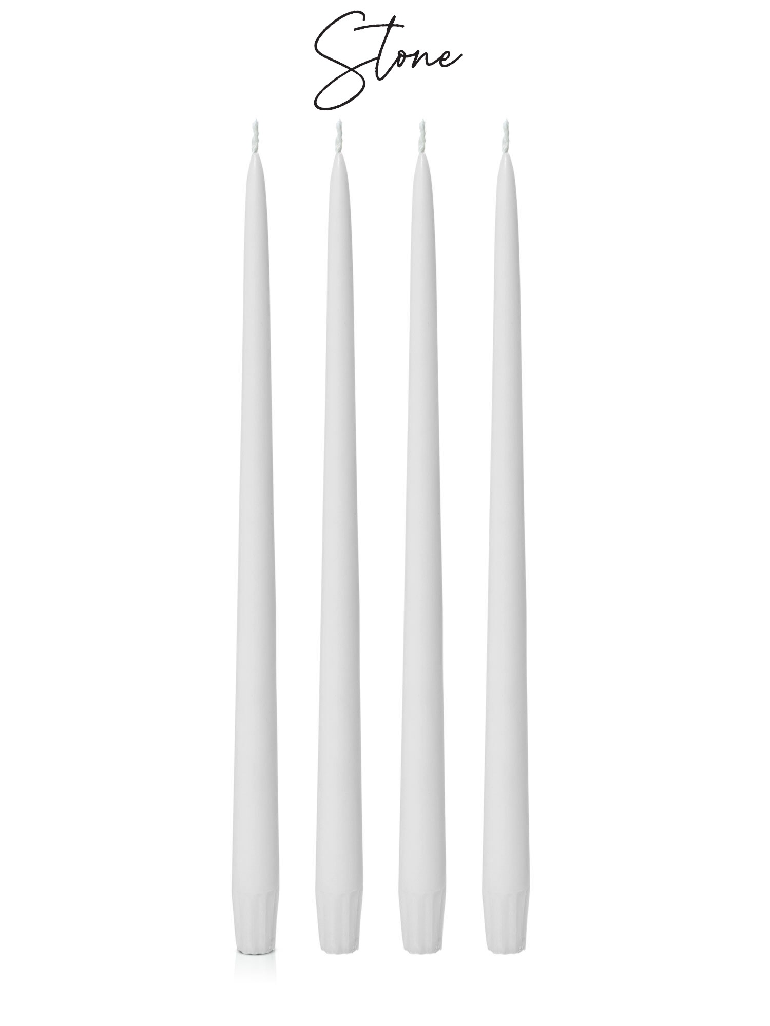 purchase 35cm taper candle nz stone colour
