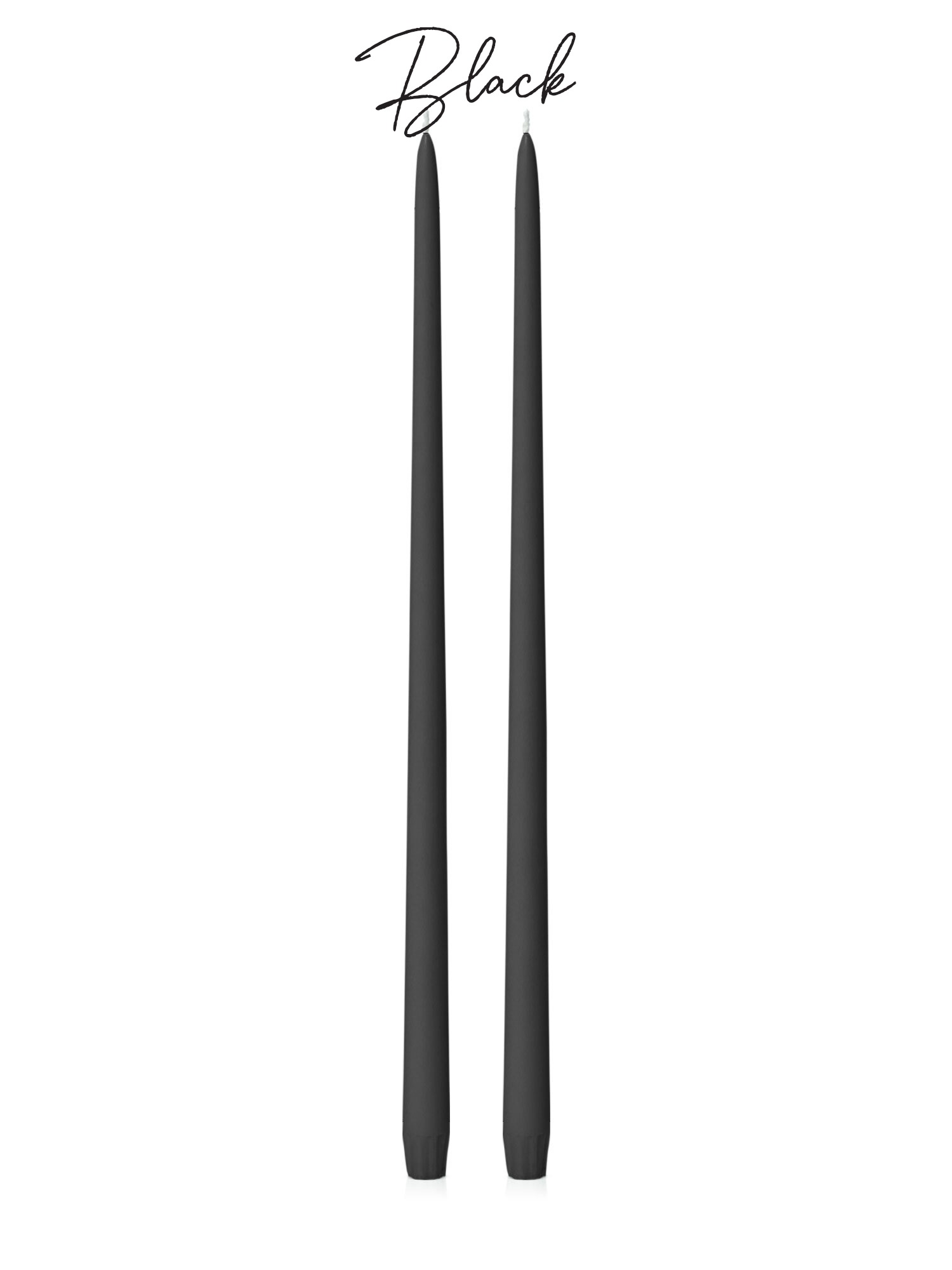 purchase 45cm taper candle nz black colour