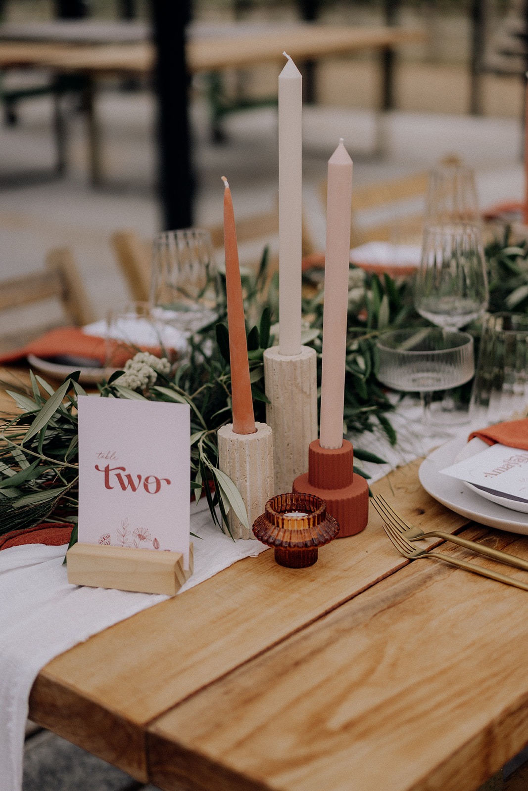 Aida Reversible Candleholder - Amber - Image 6