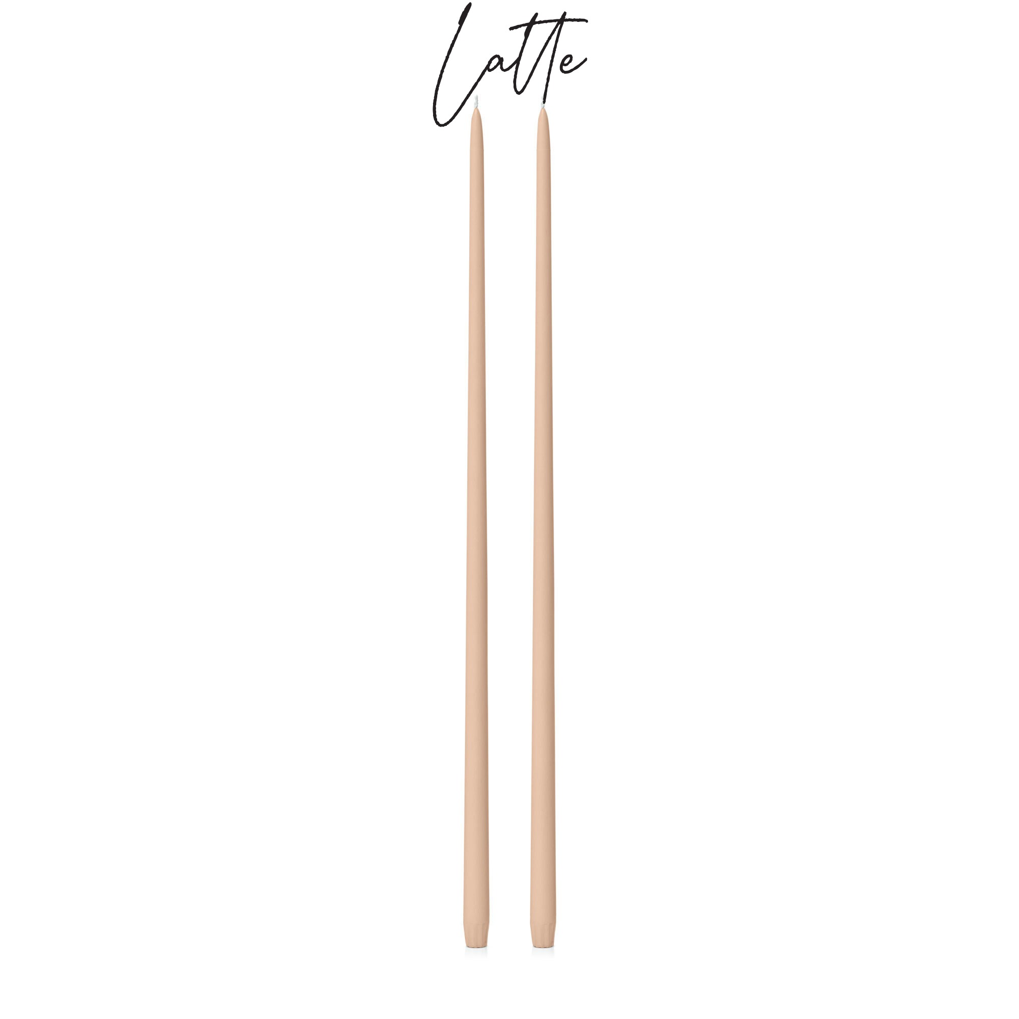 latte 65cm taper candle purchase nz
