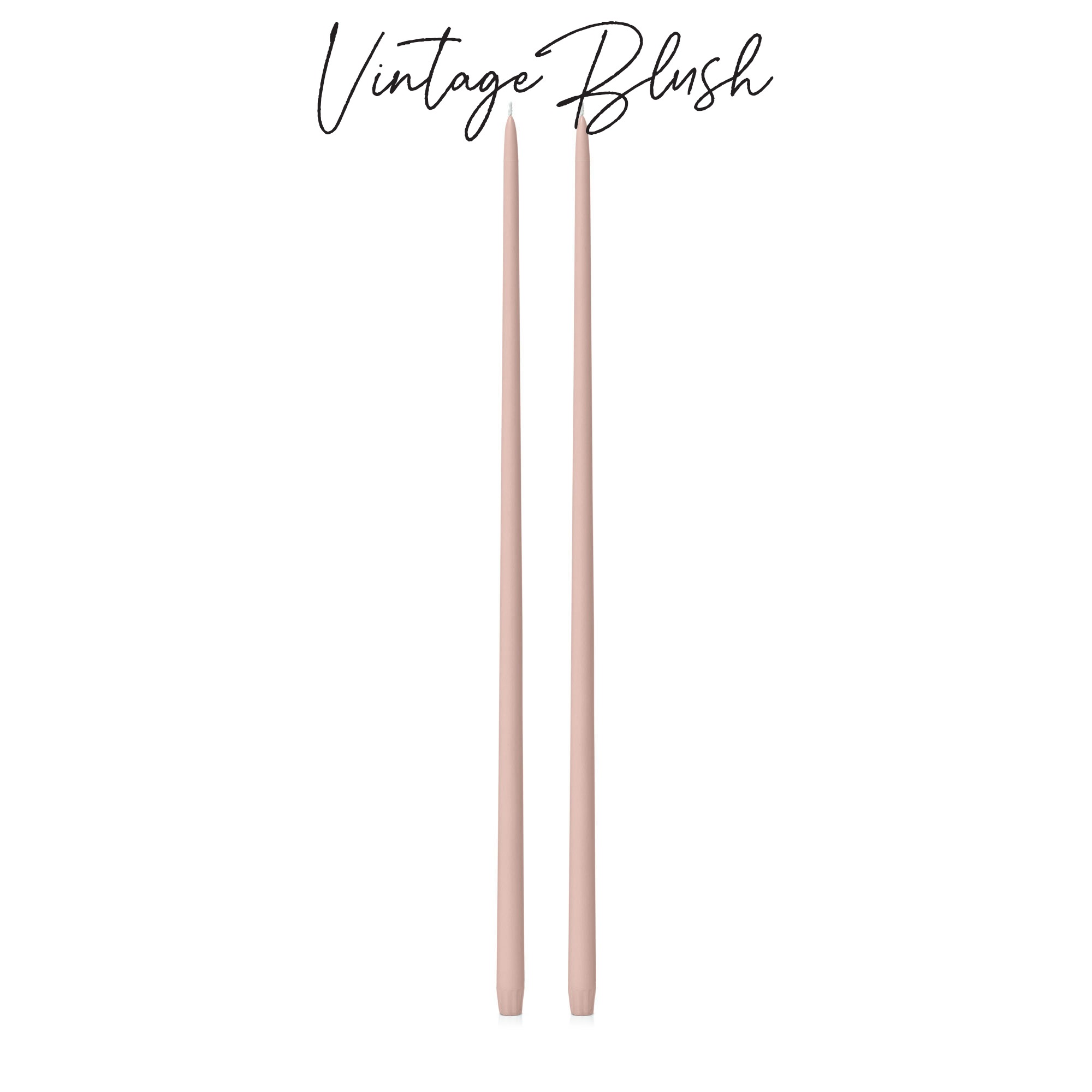 vintage blush 65cm taper candle purchase nz