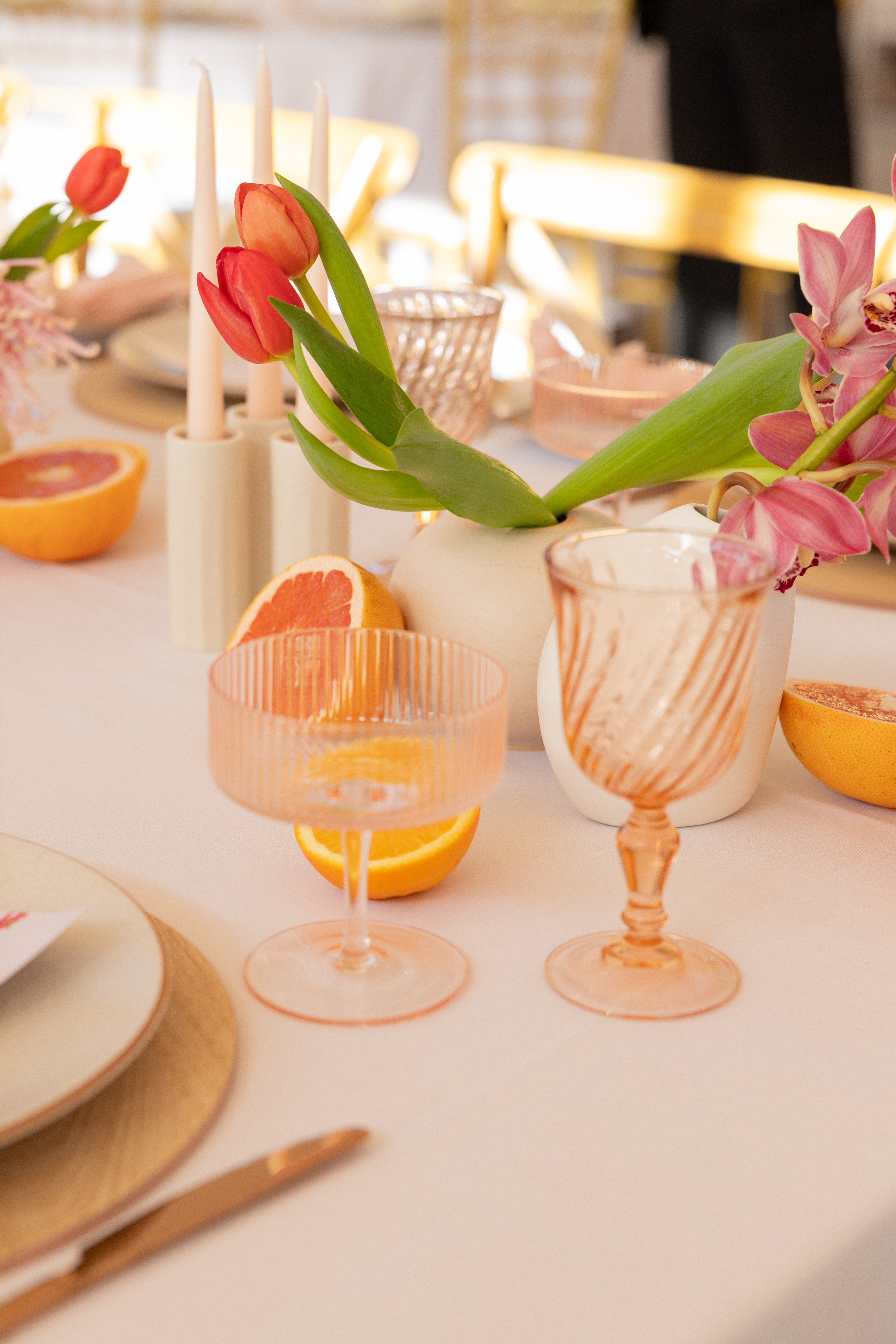 Ribbed Cocktail Glass - Blush - Image 14