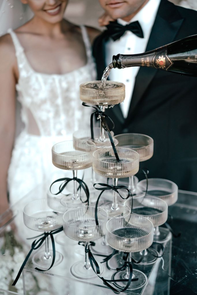 Modern champagne tower hire auckland nz