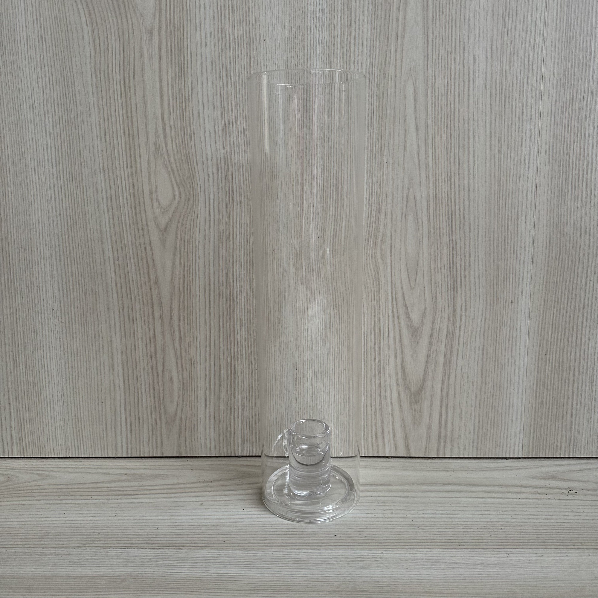 Minimalist Glass Candle Holder + Candle Shade Set 30cmH Hire Auckland NZ