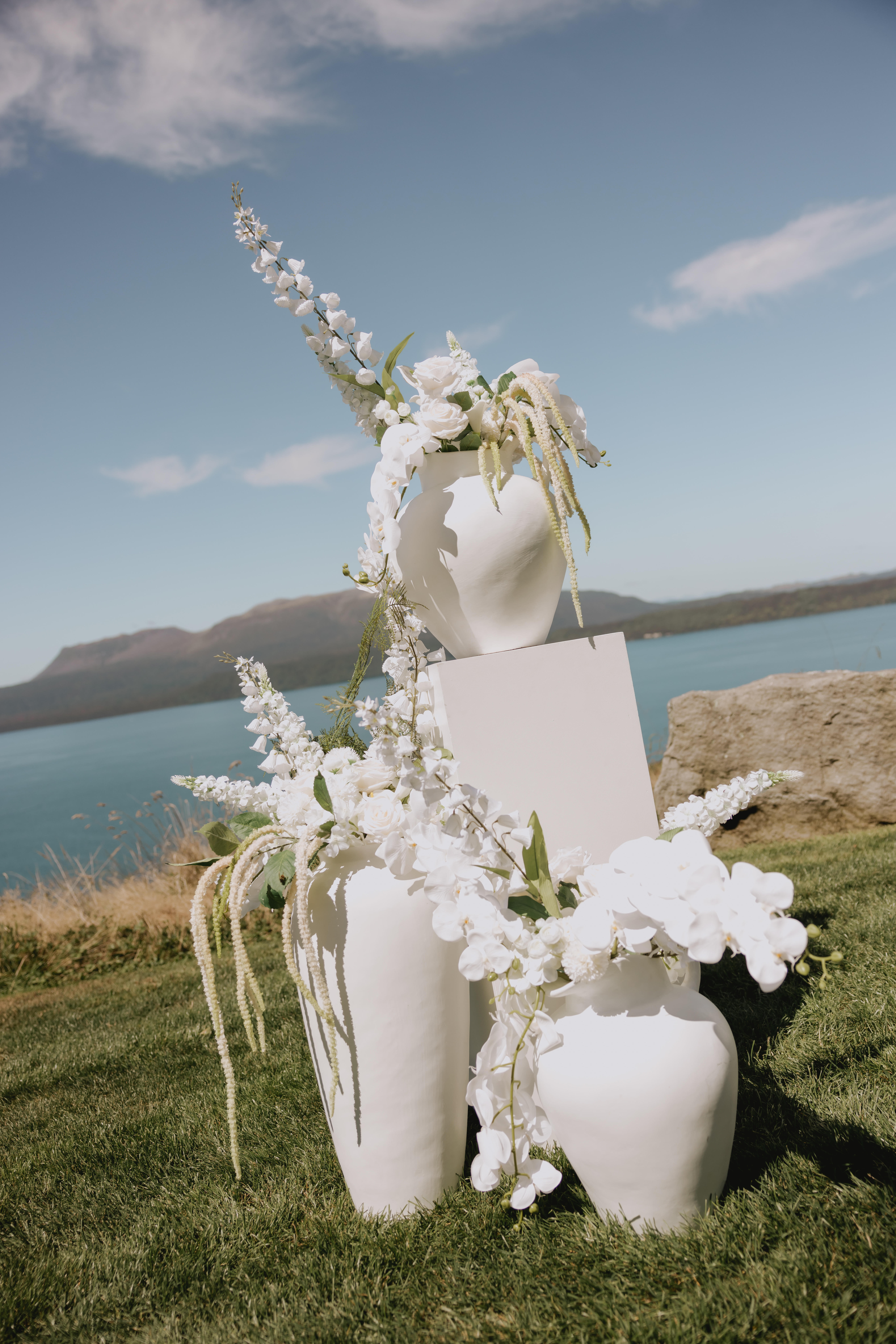 white urn vase hire auckland nz