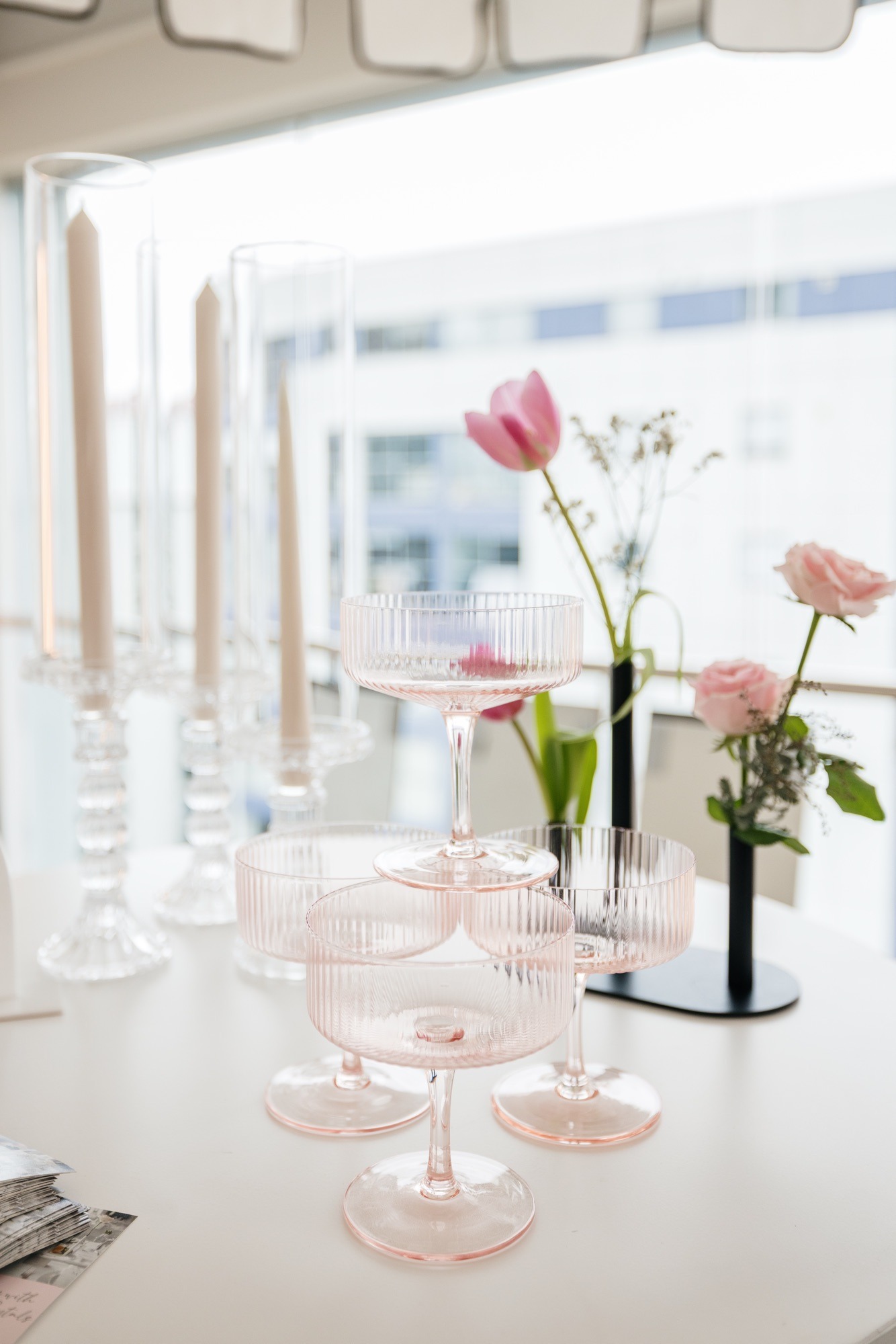 pink glassware hire auckland nz
