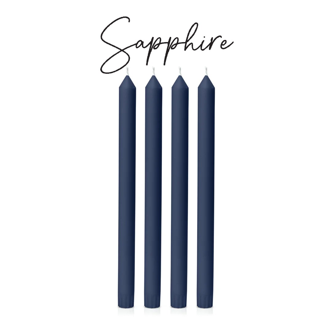 sapphire coloured candle for sale