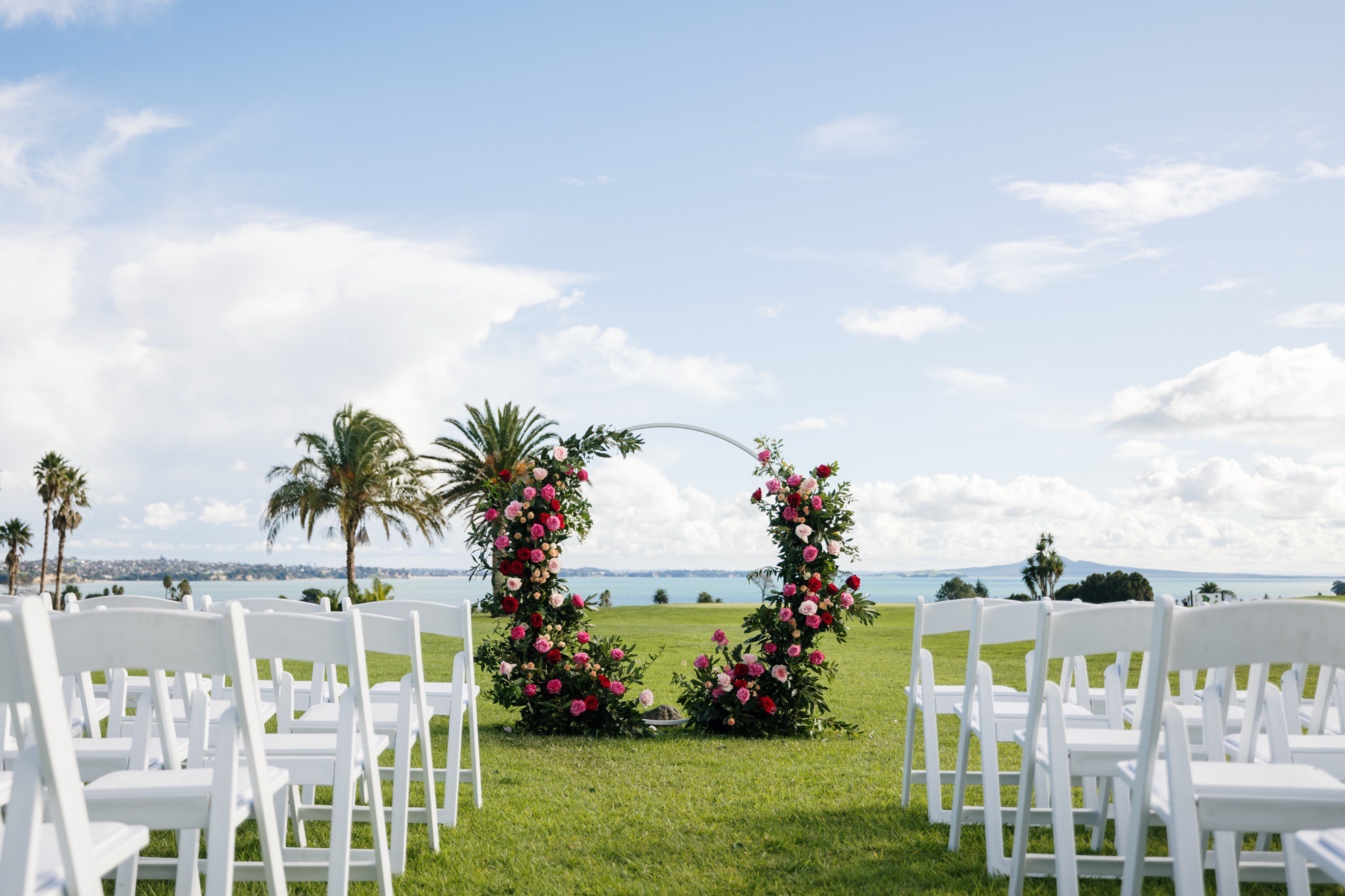 white wedding arch hire auckland nz