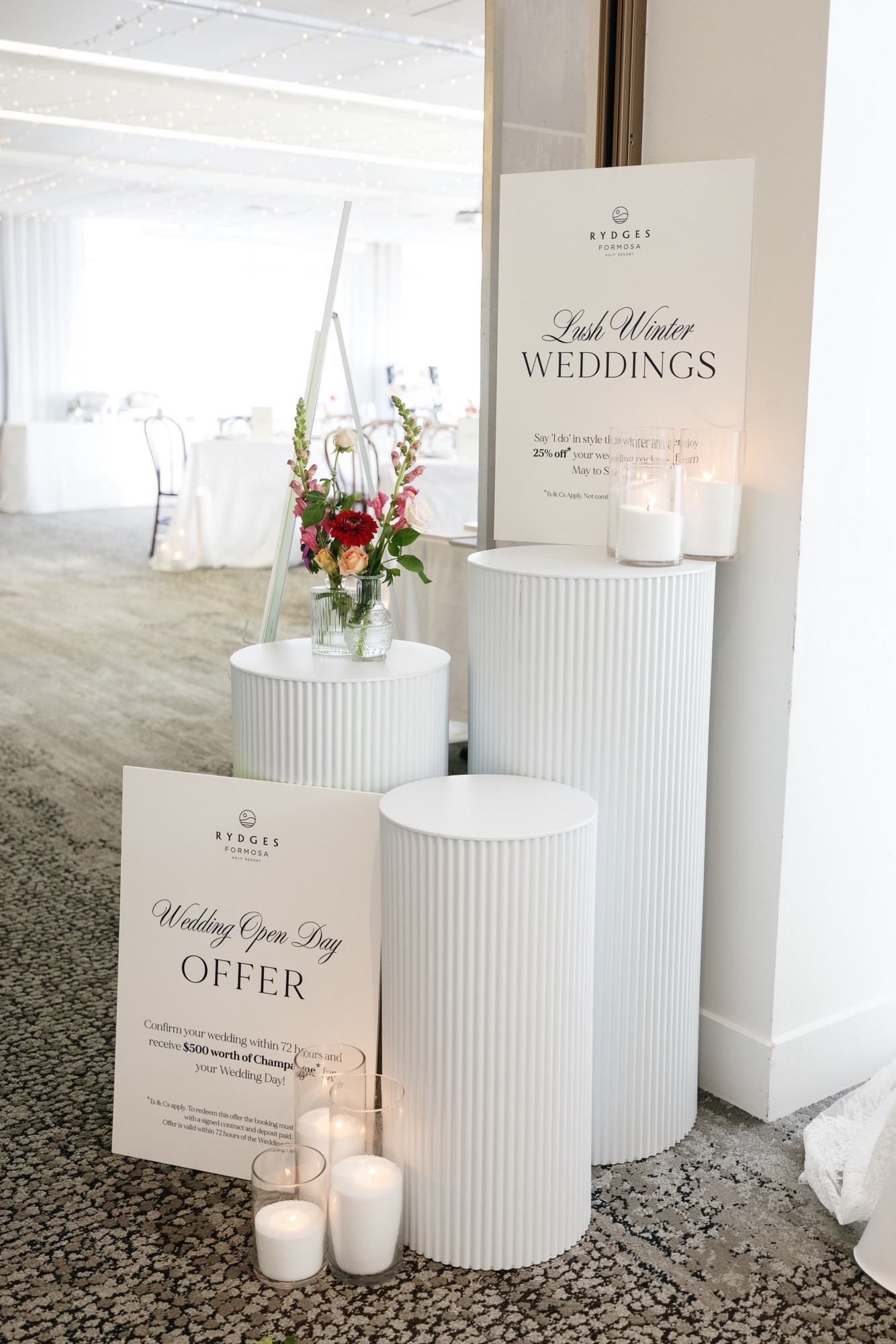 white ribbed plinth hire auckland nz