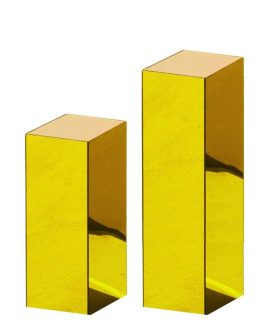 shiny gold plinths for hire auckland coromandel waikato nz