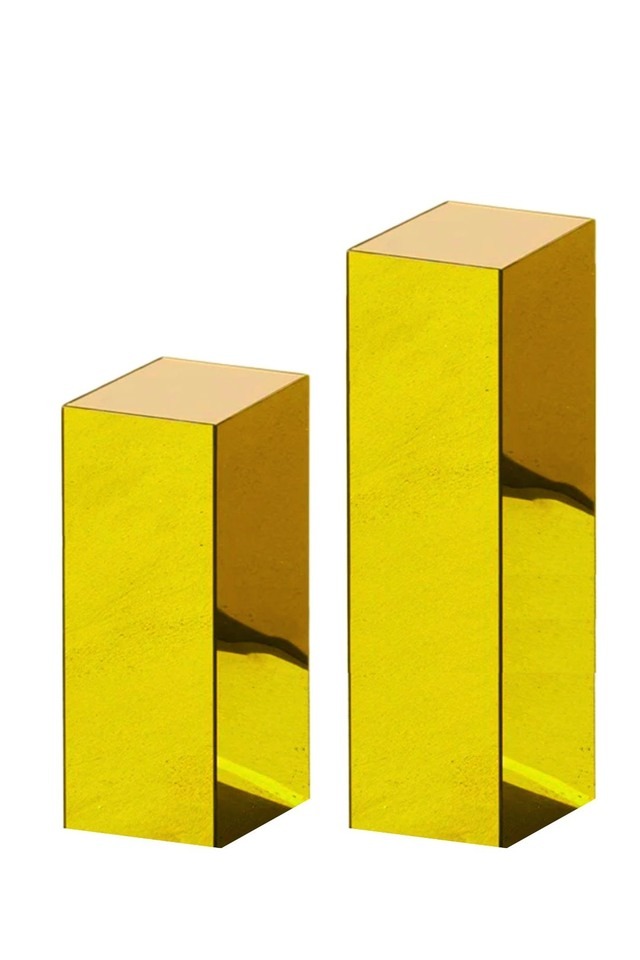 shiny gold plinths for hire auckland coromandel waikato nz