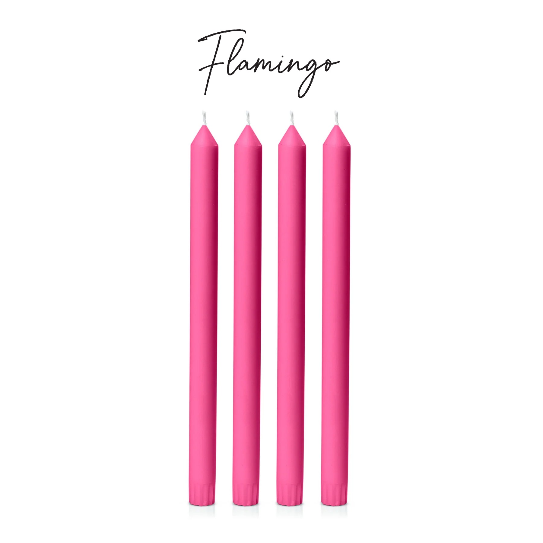 Flamingo coloured candle for purchase