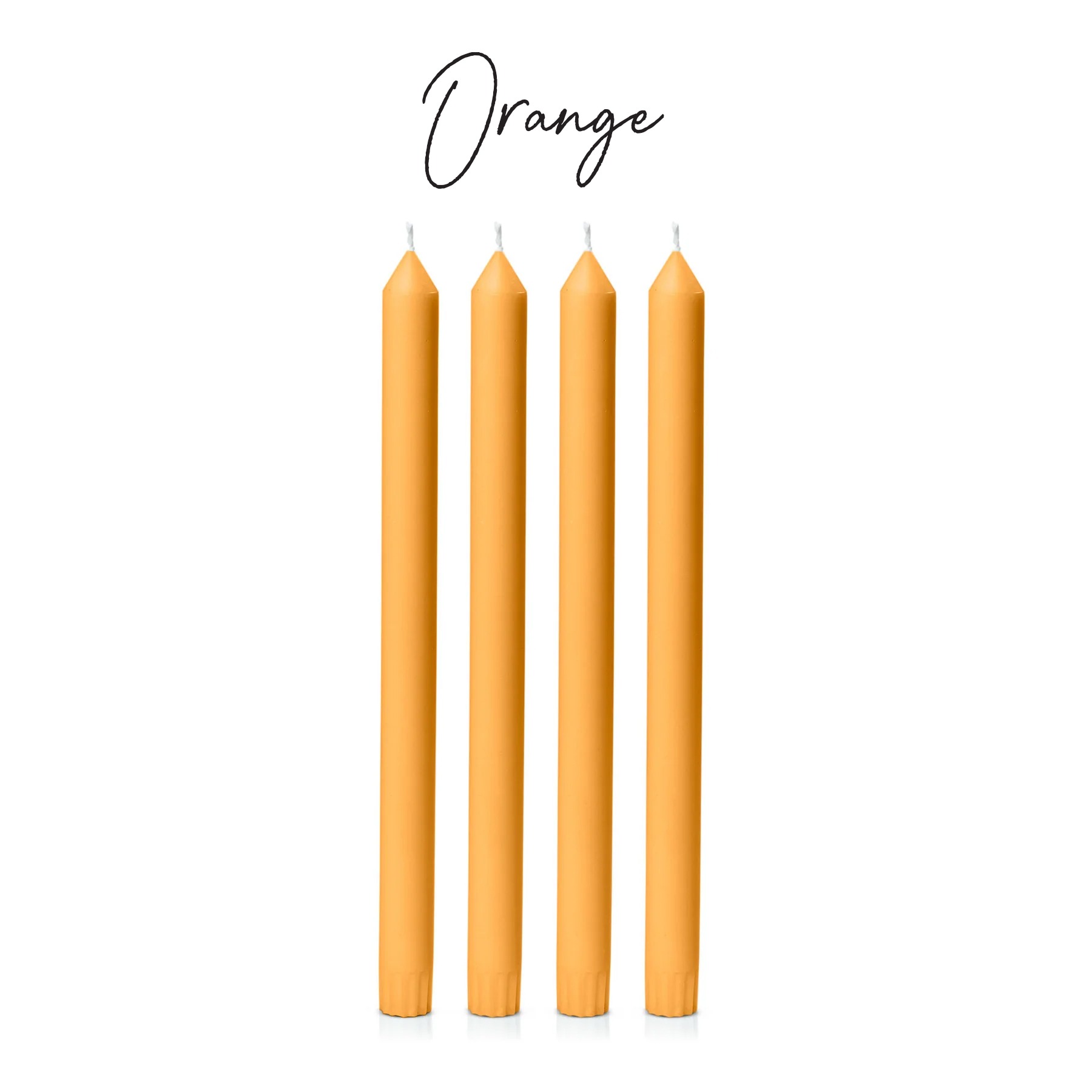 Orange coloured candle for purchase